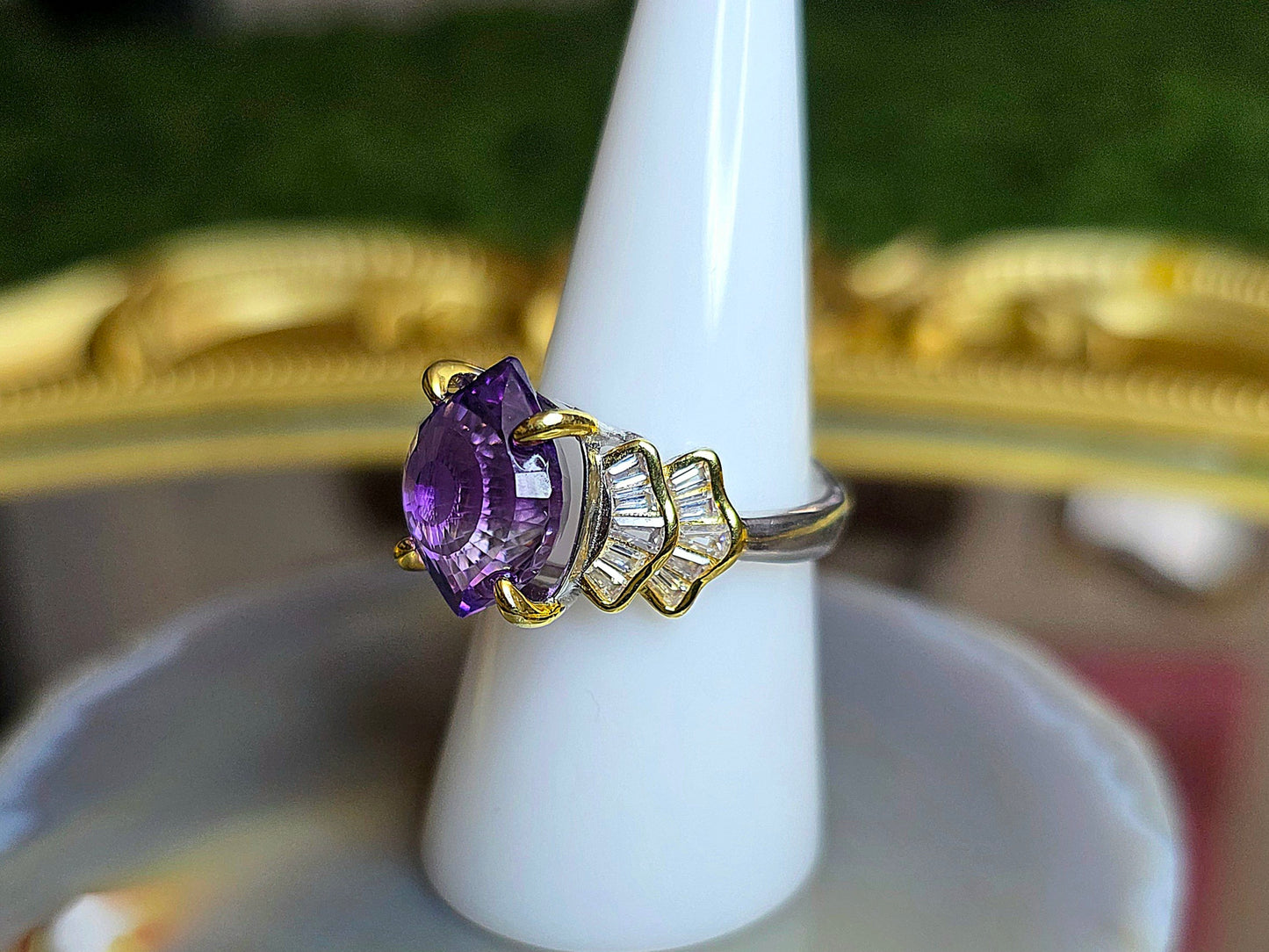 Amethyst Devil's Eye Ring
