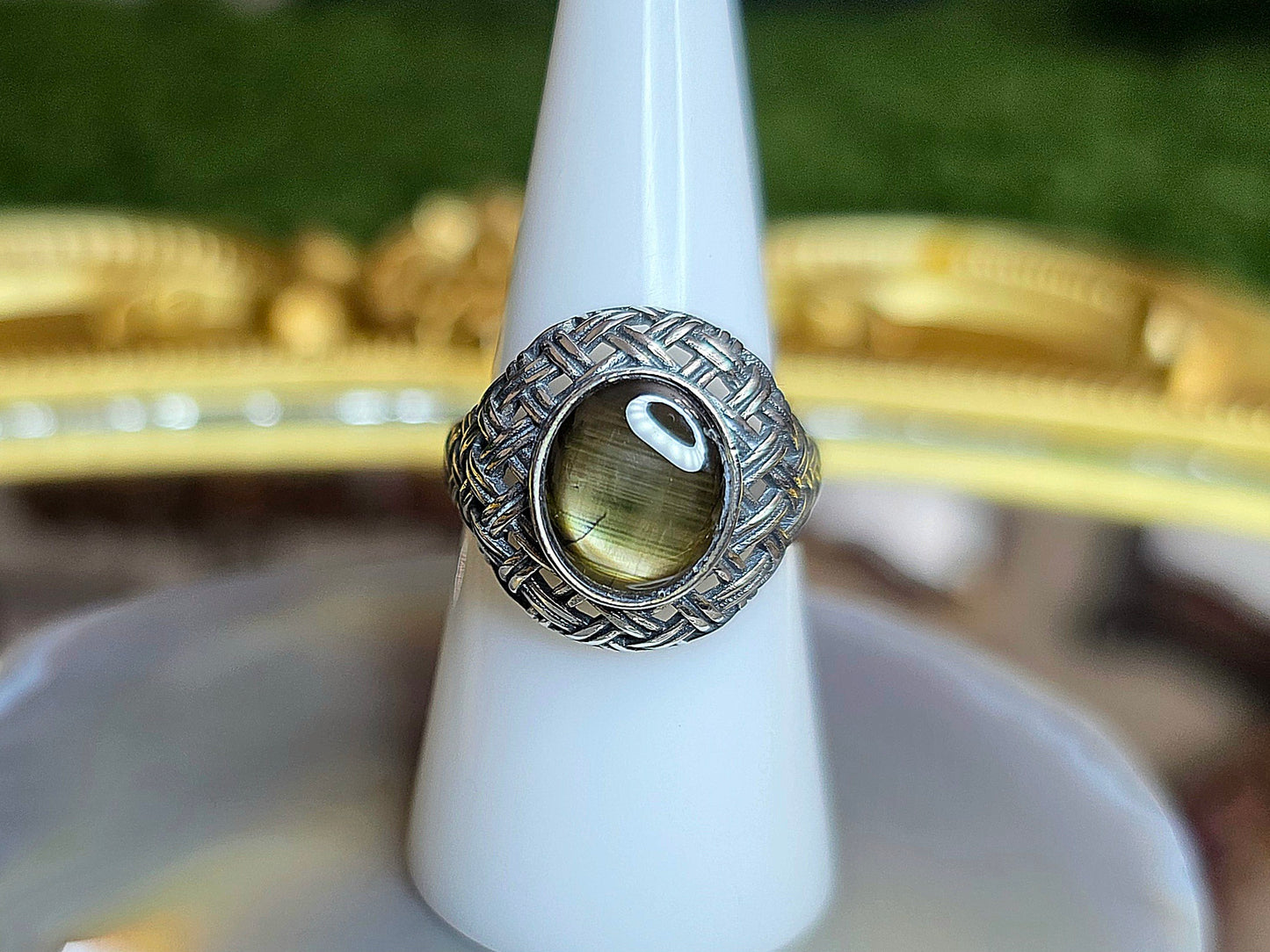 Black Star Sapphire Ring