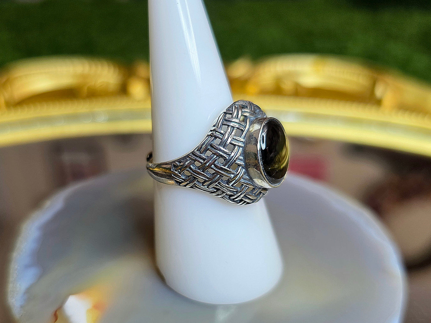 Black Star Sapphire Ring