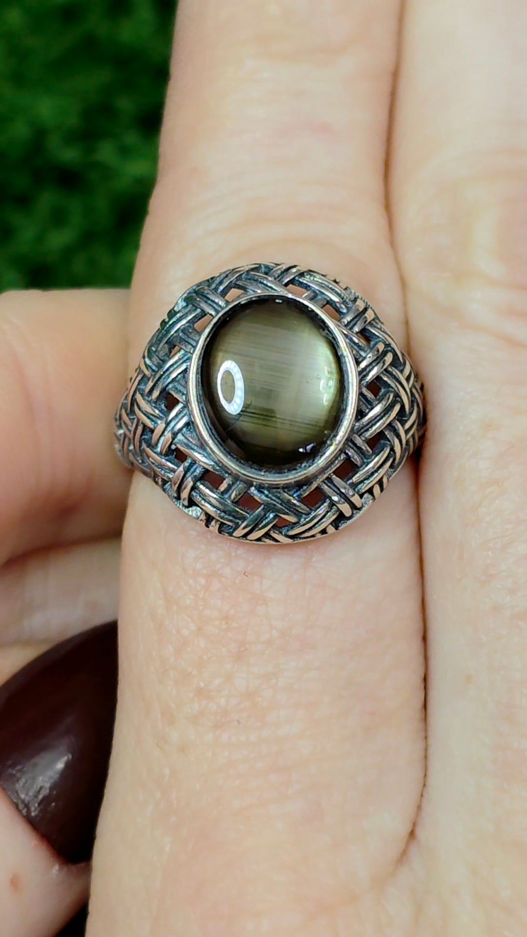 Black Star Sapphire Ring