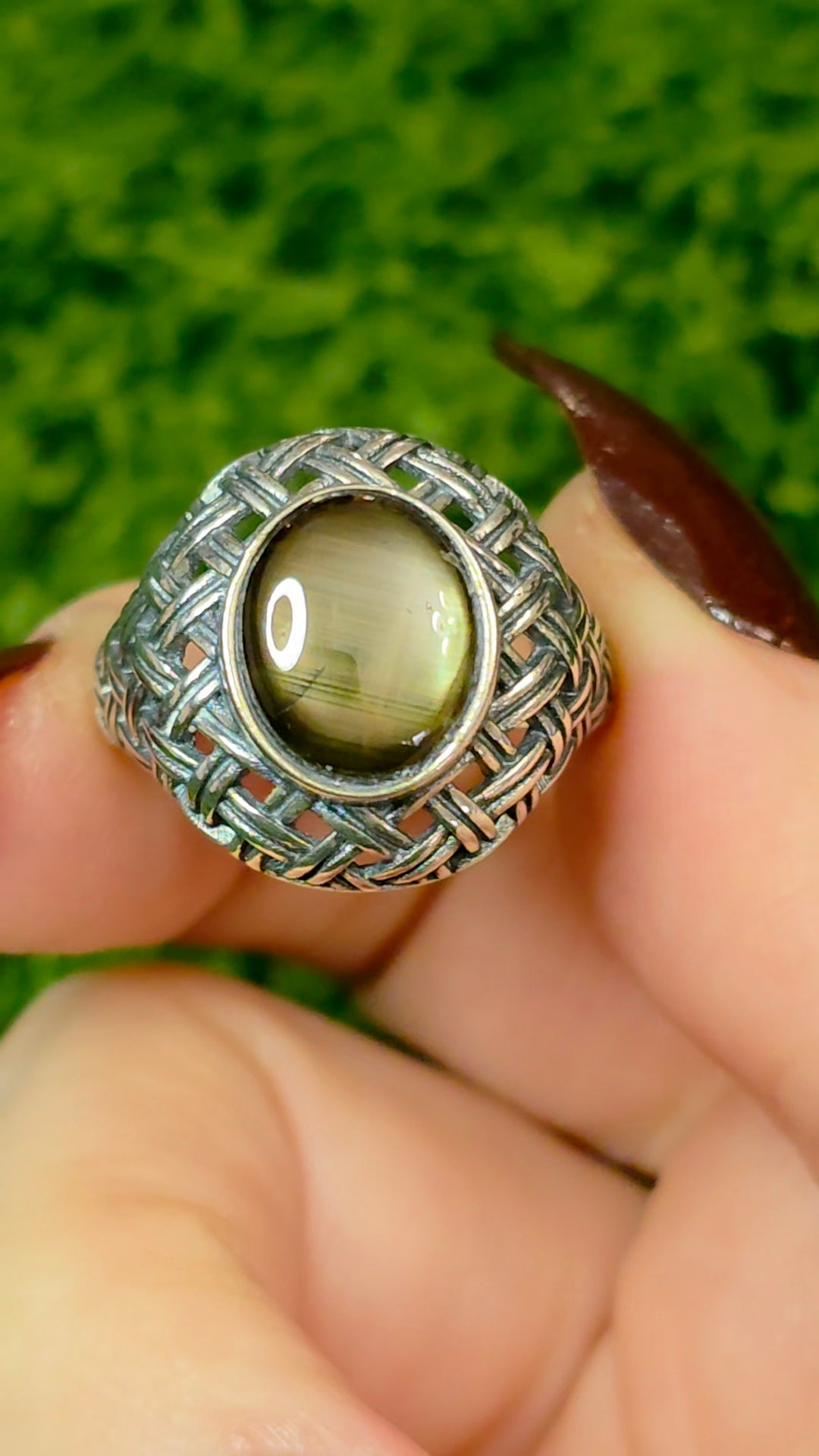 Black Star Sapphire Ring