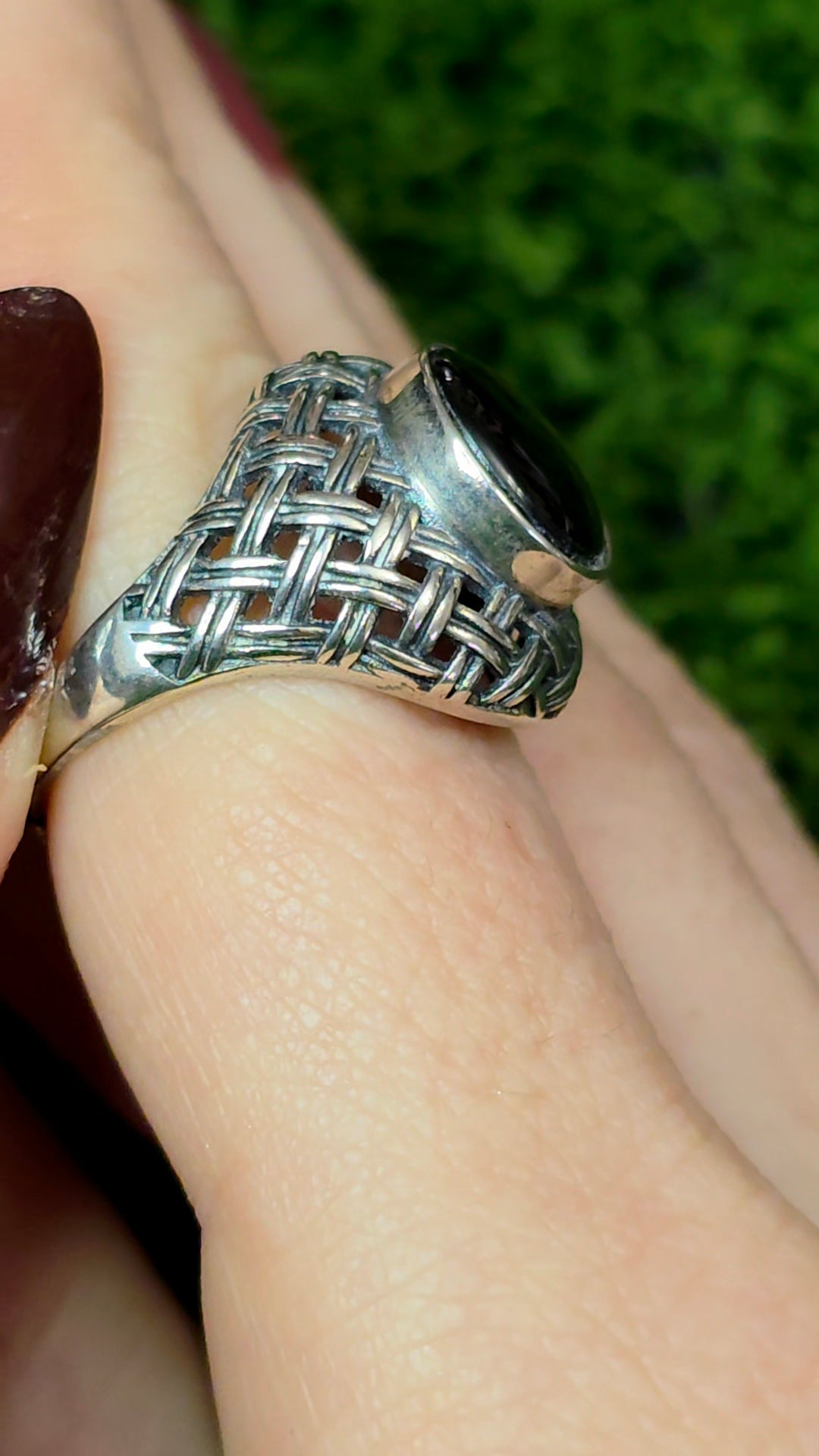 Black Star Sapphire Ring