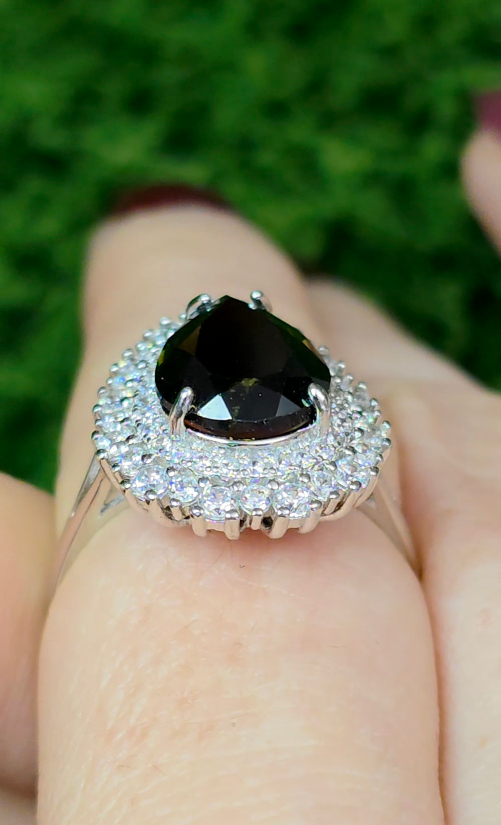 Green Tourmaline Cocktail Ring