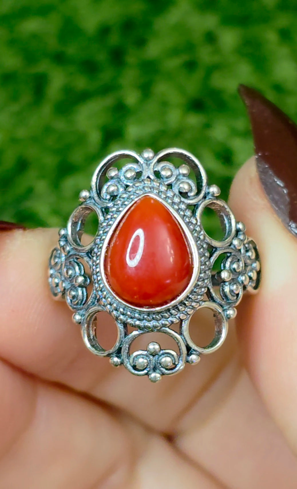 Red Coral Ring