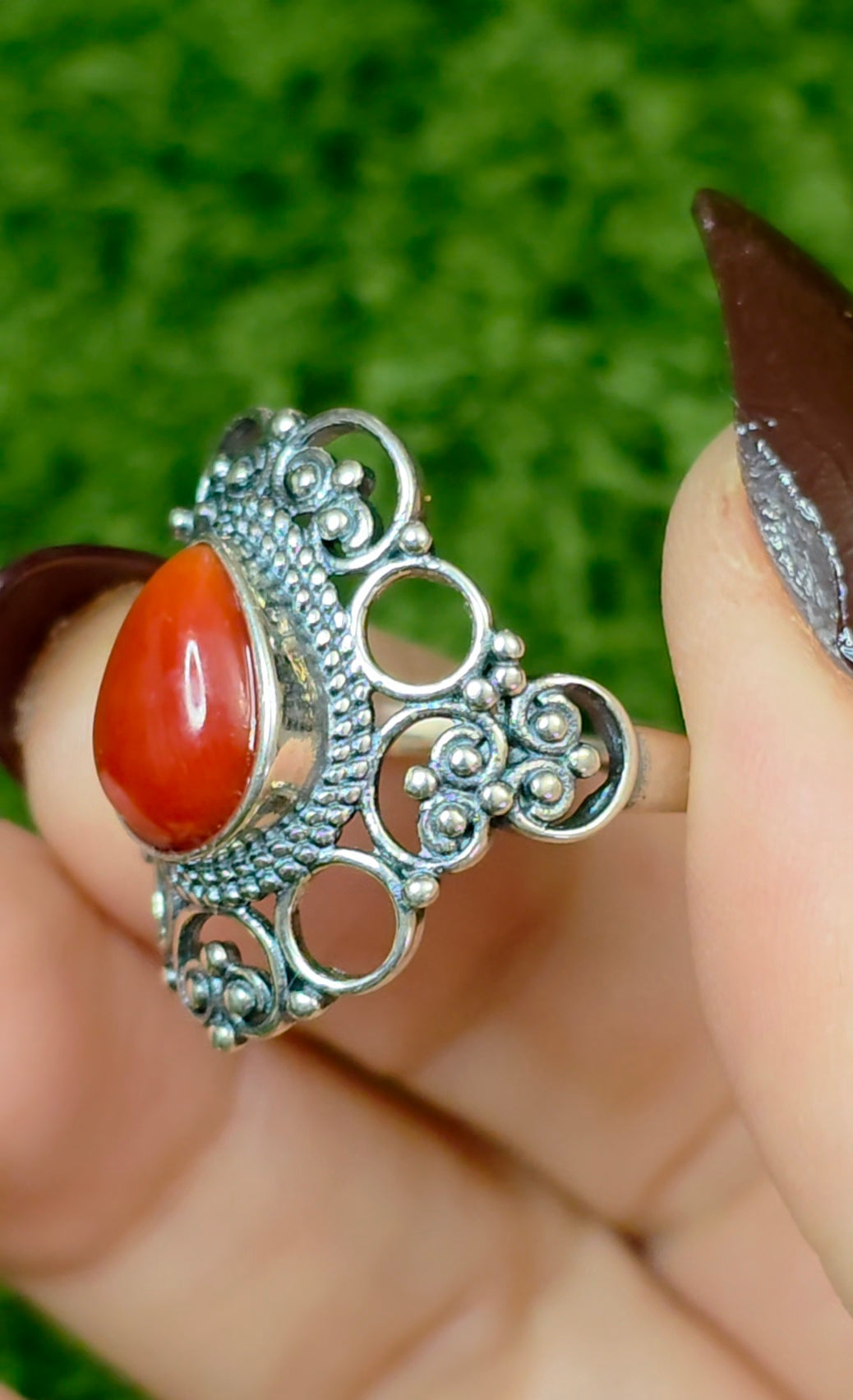 Red Coral Ring