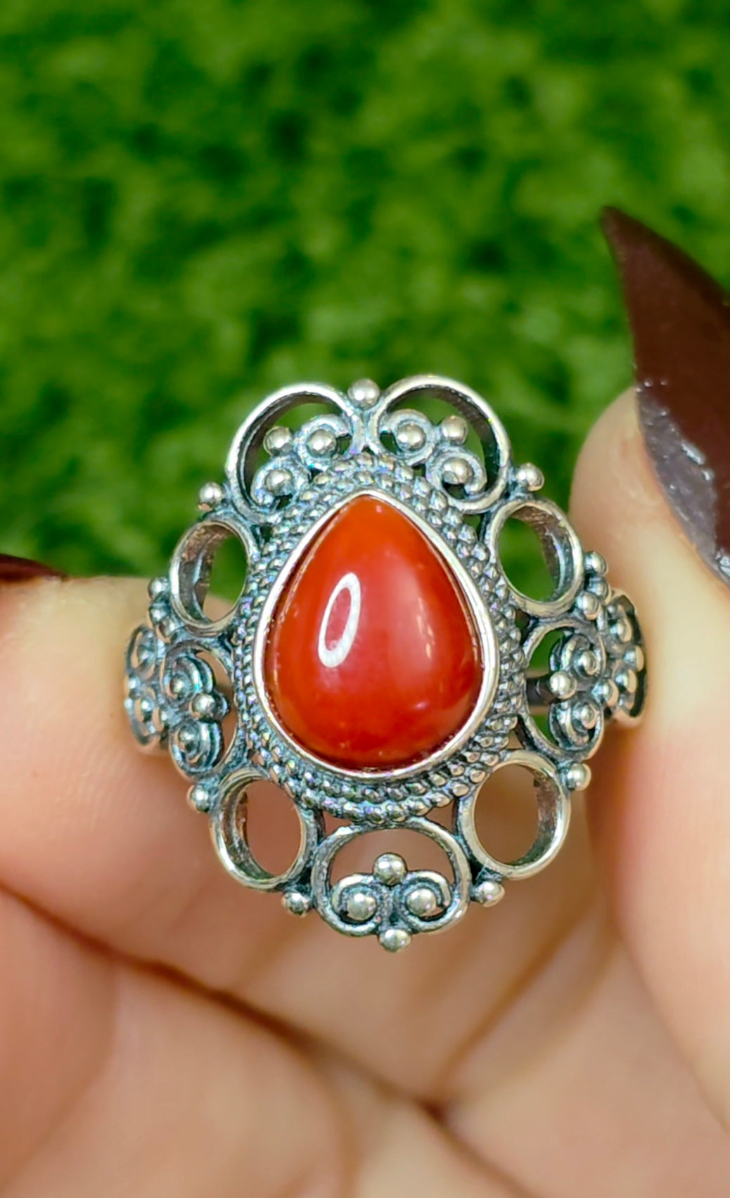 Red Coral Ring