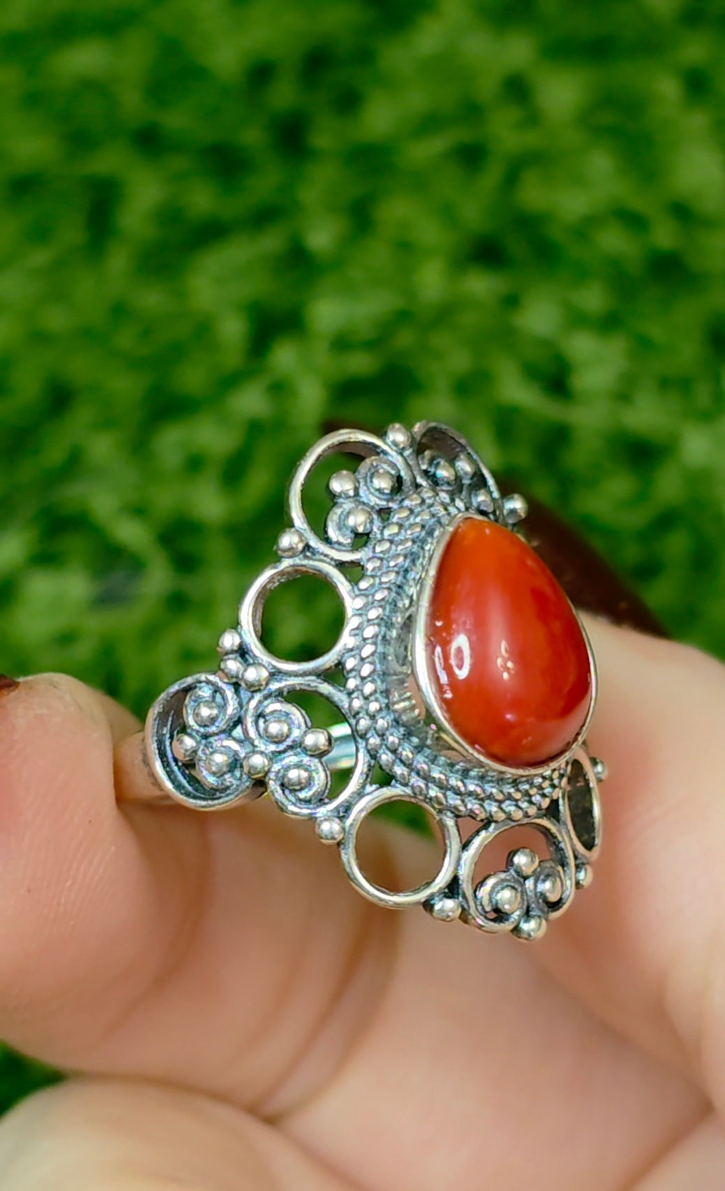 Red Coral Ring