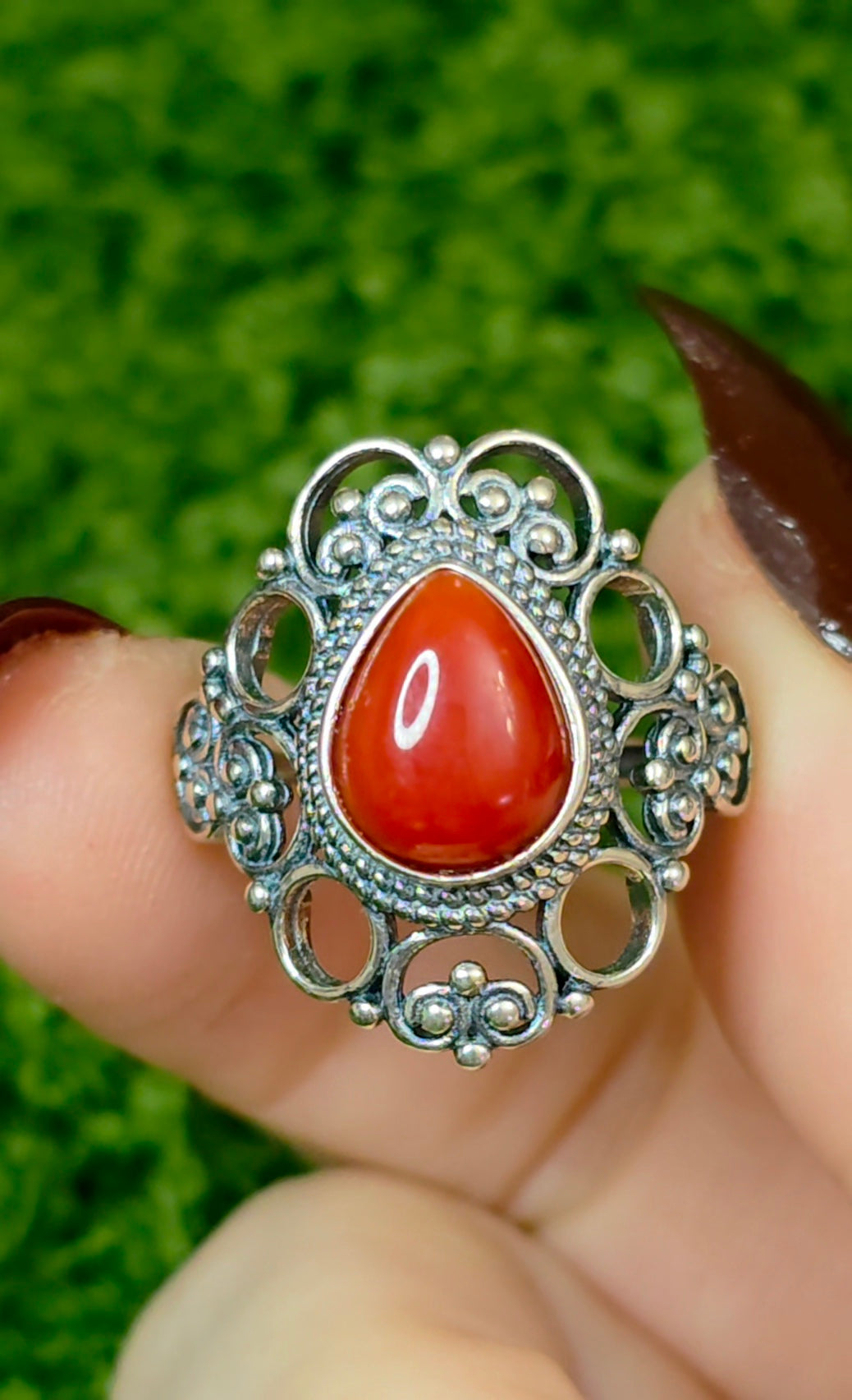 Red Coral Ring