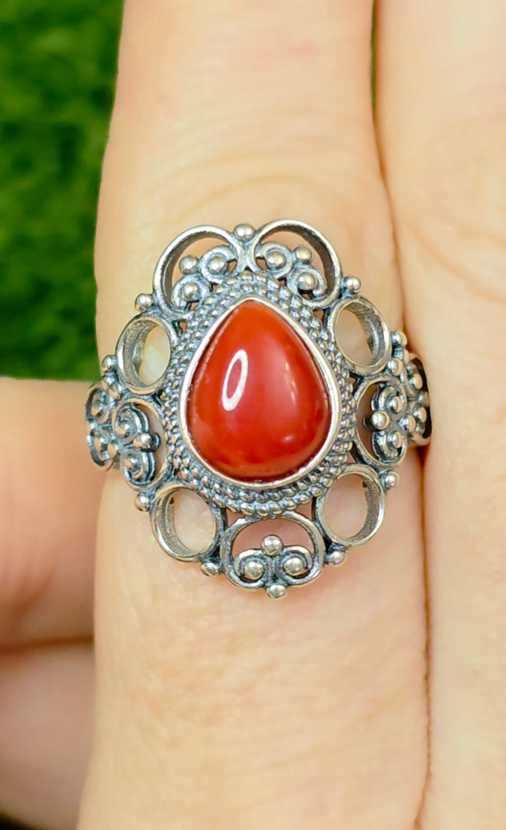 Red Coral Ring