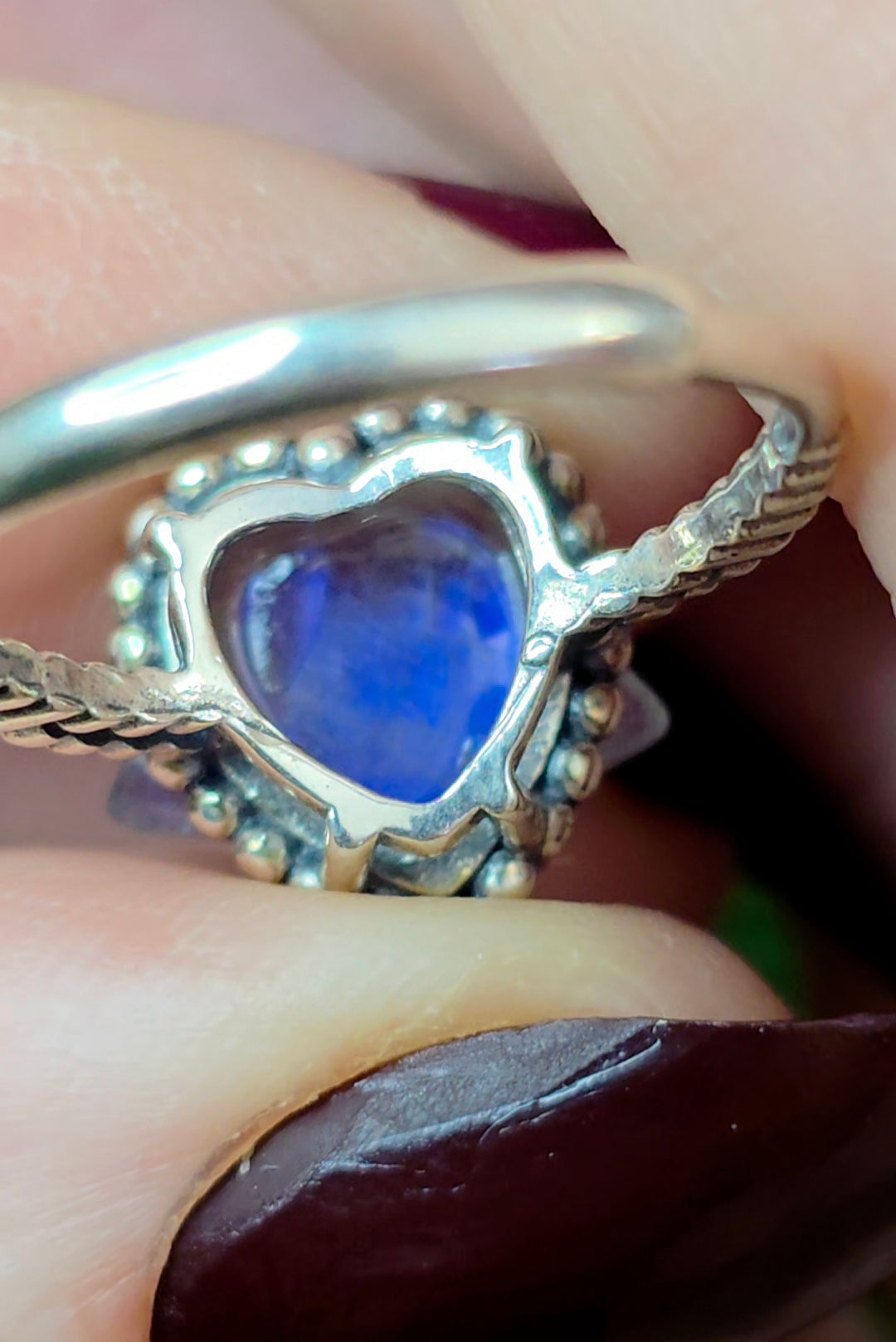 Blue Star Labradorite Ring