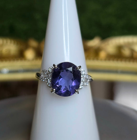 Deep Blue Fluorite Ring B