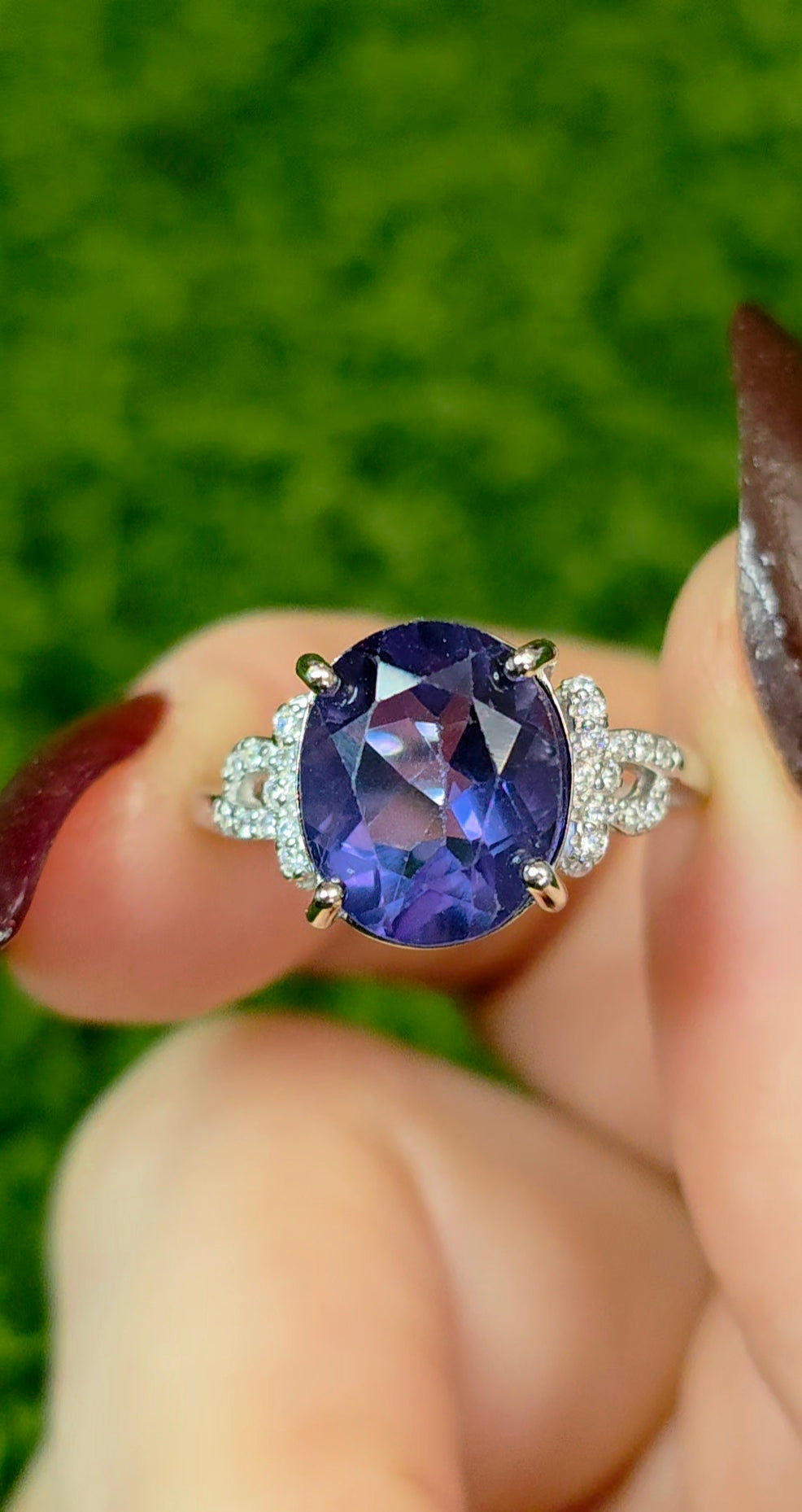 Deep Blue Fluorite Ring B