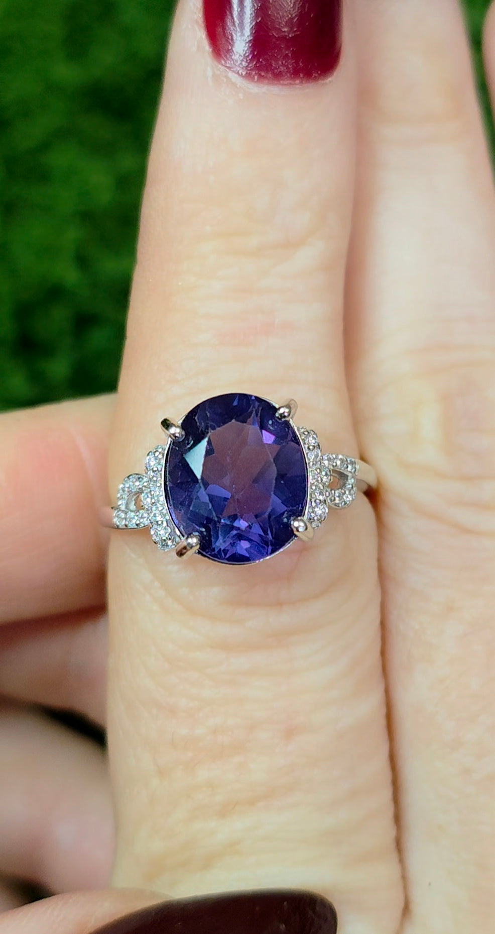 Deep Blue Fluorite Ring B