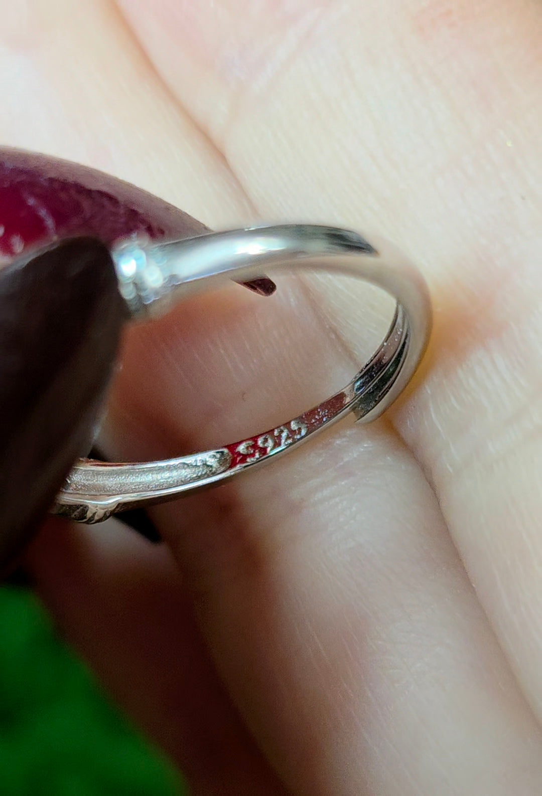 Diopside and Zircon Stacking Ring