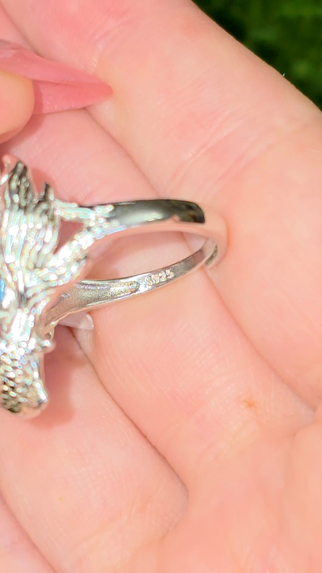 Blue Topaz Koi Ring
