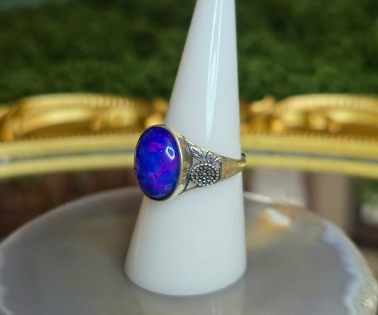 Blue Opal Ring