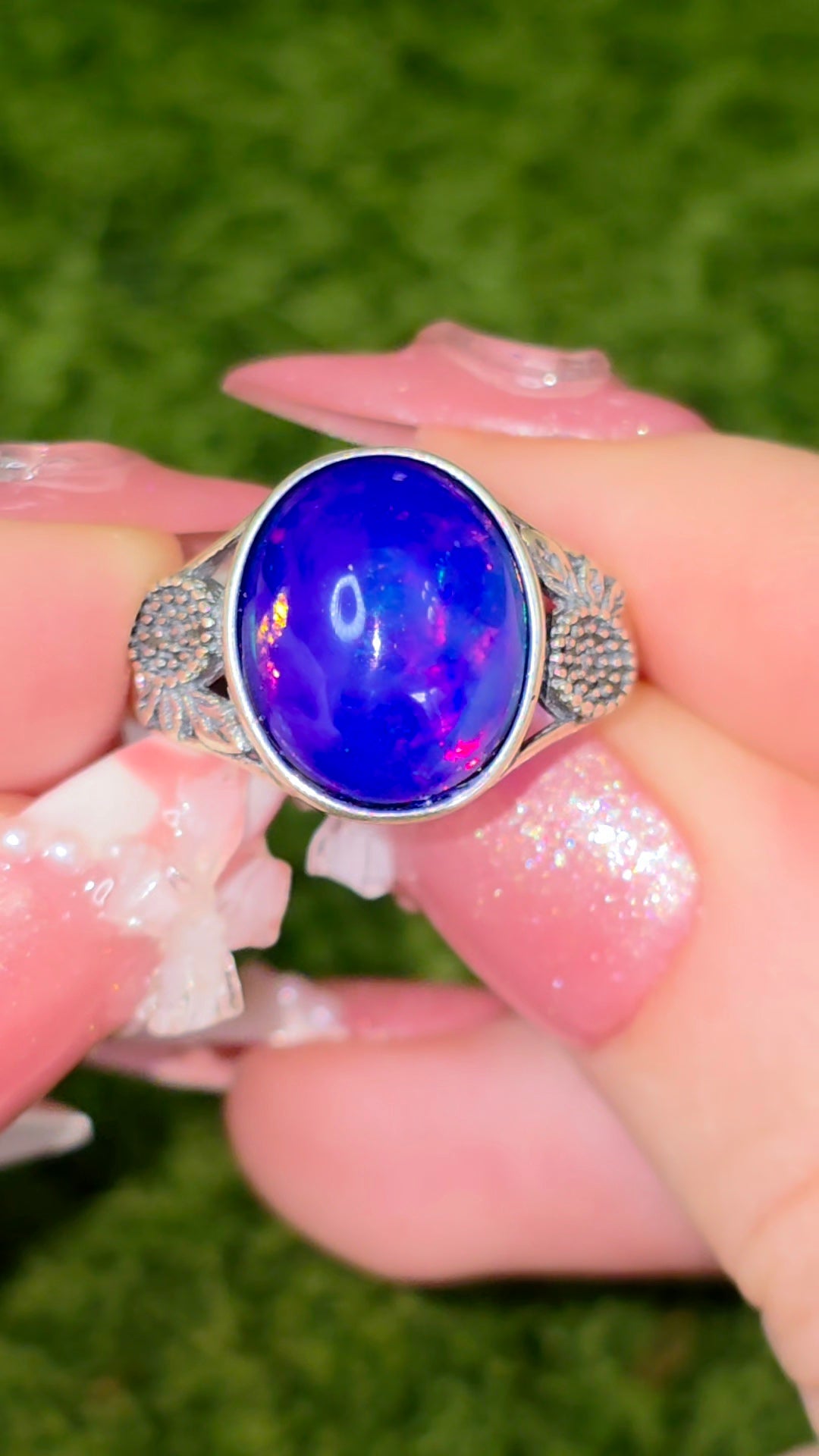 Blue Opal Ring