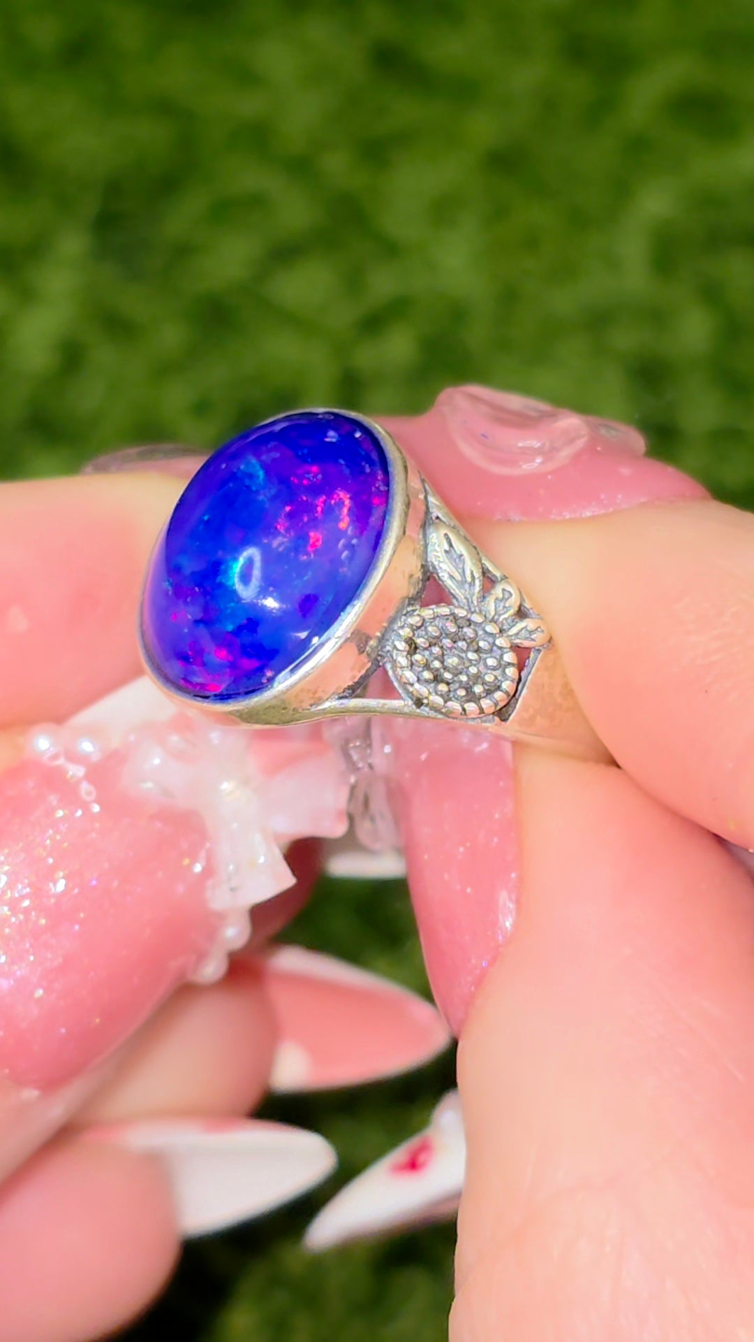 Blue Opal Ring