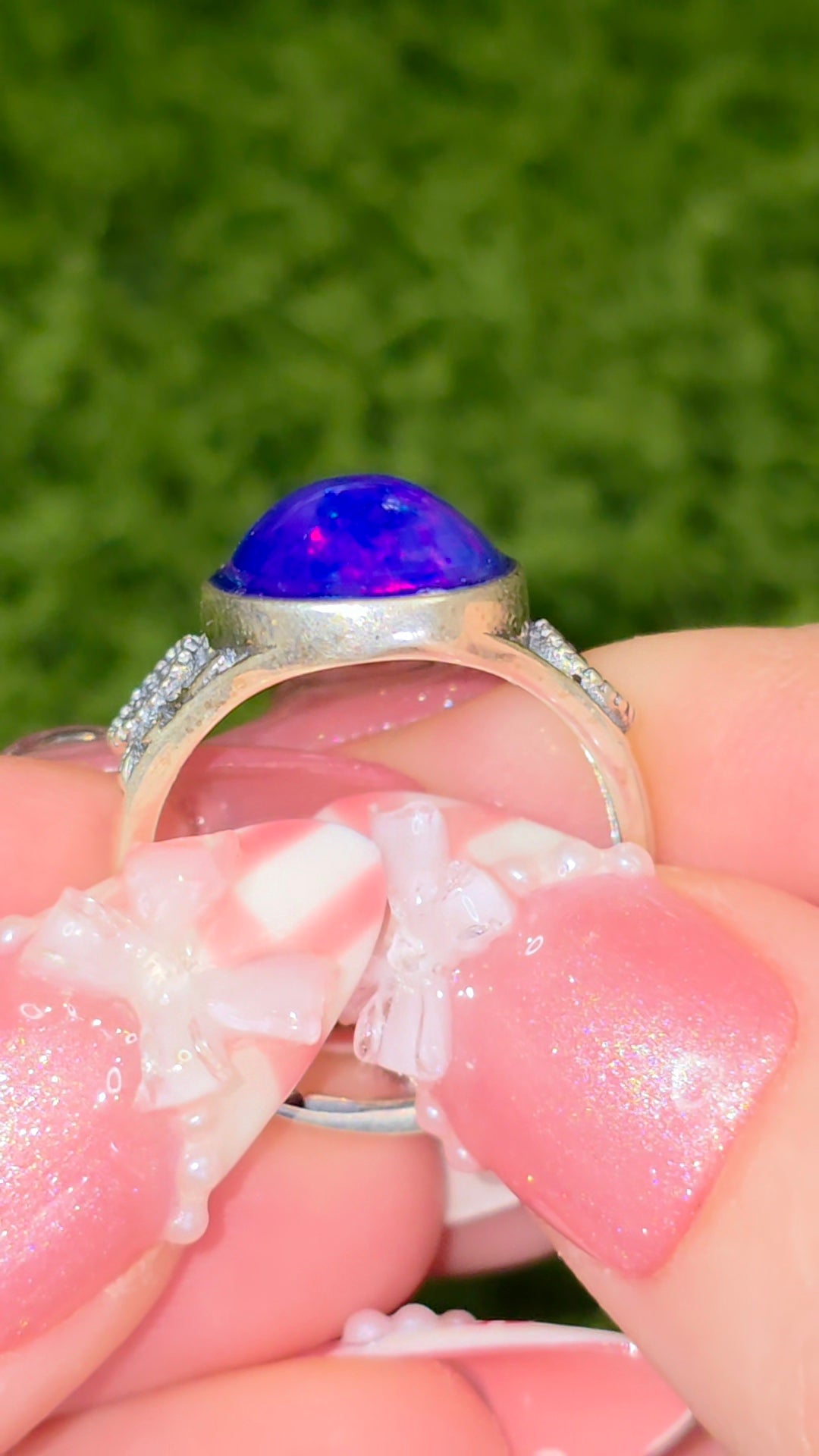 Blue Opal Ring