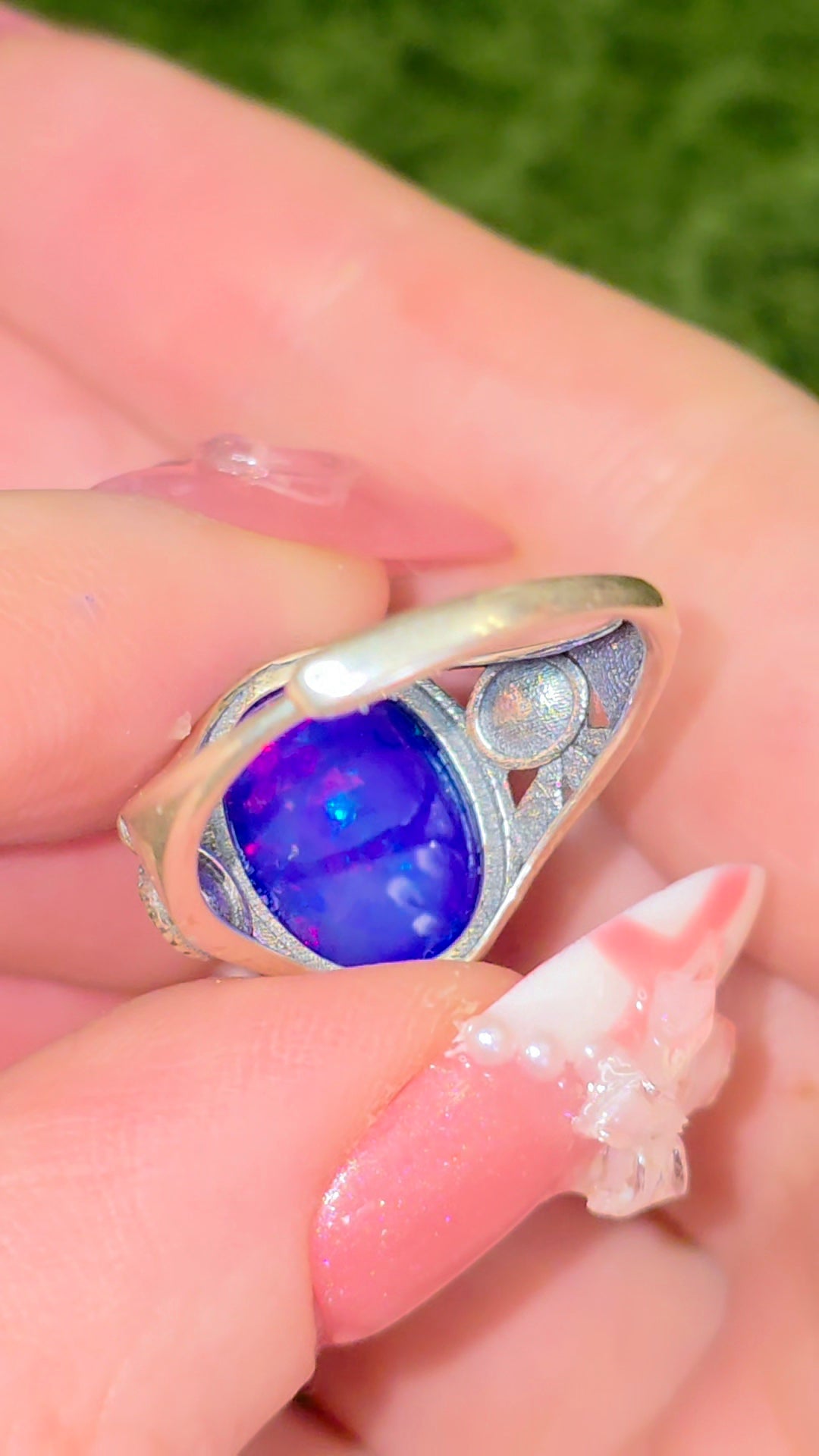 Blue Opal Ring