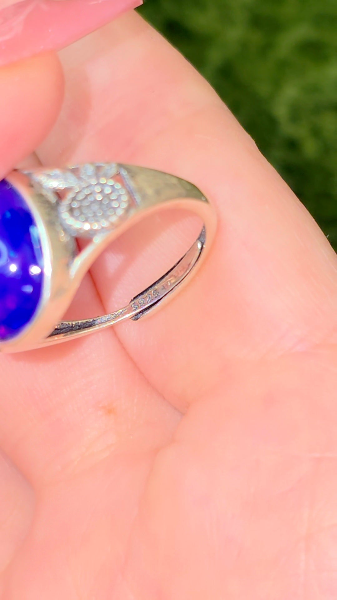 Blue Opal Ring