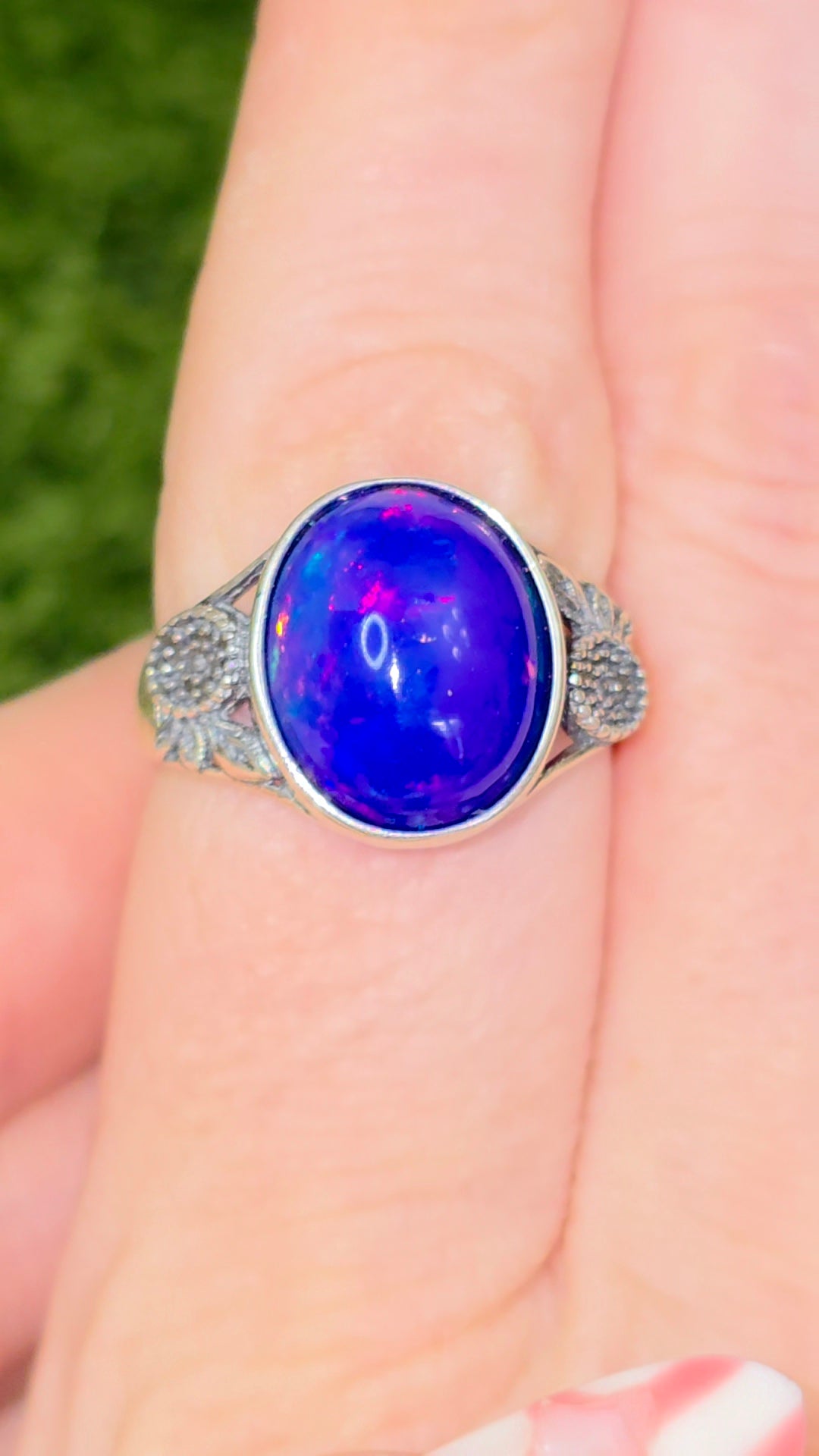 Blue Opal Ring