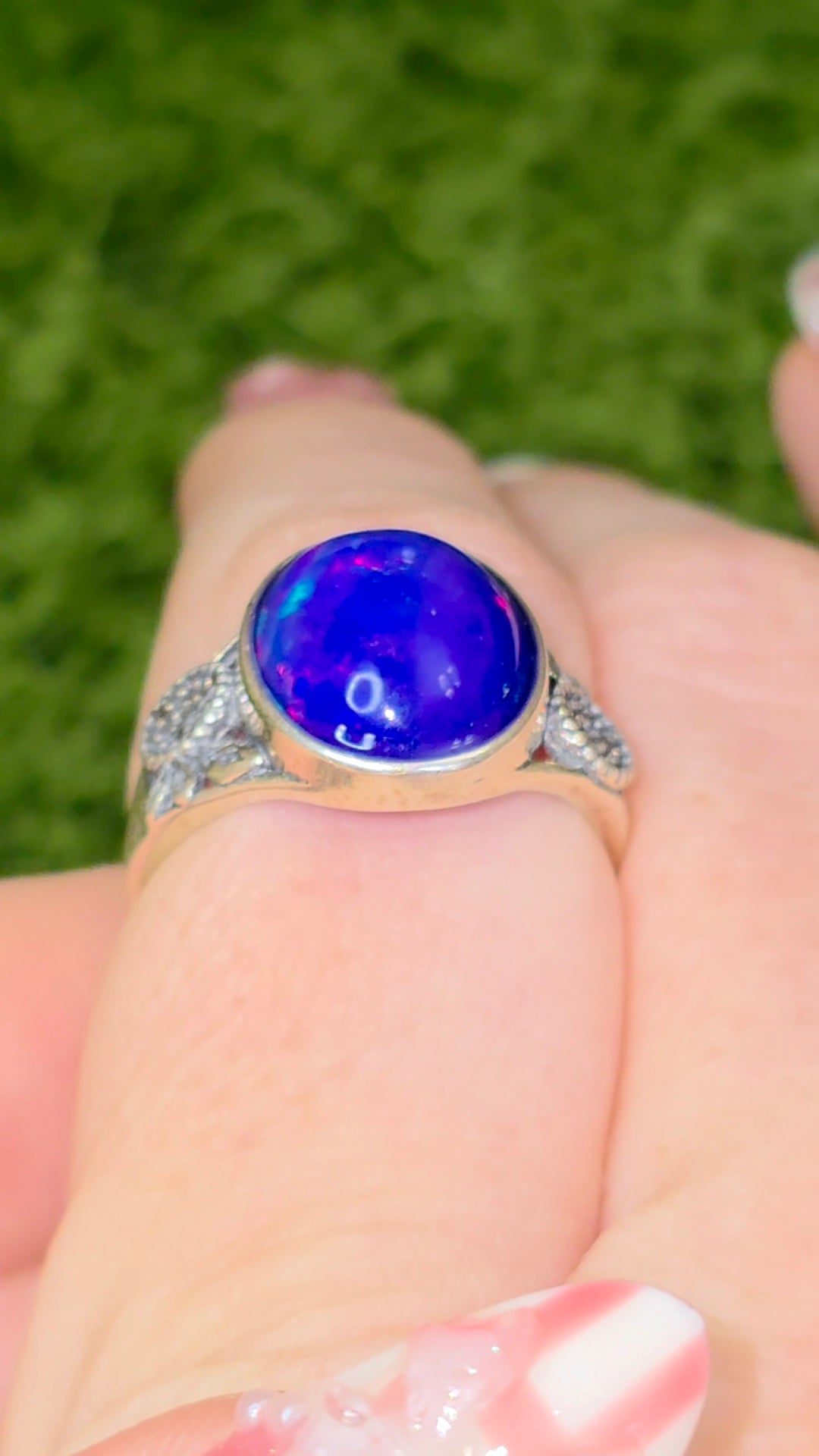 Blue Opal Ring