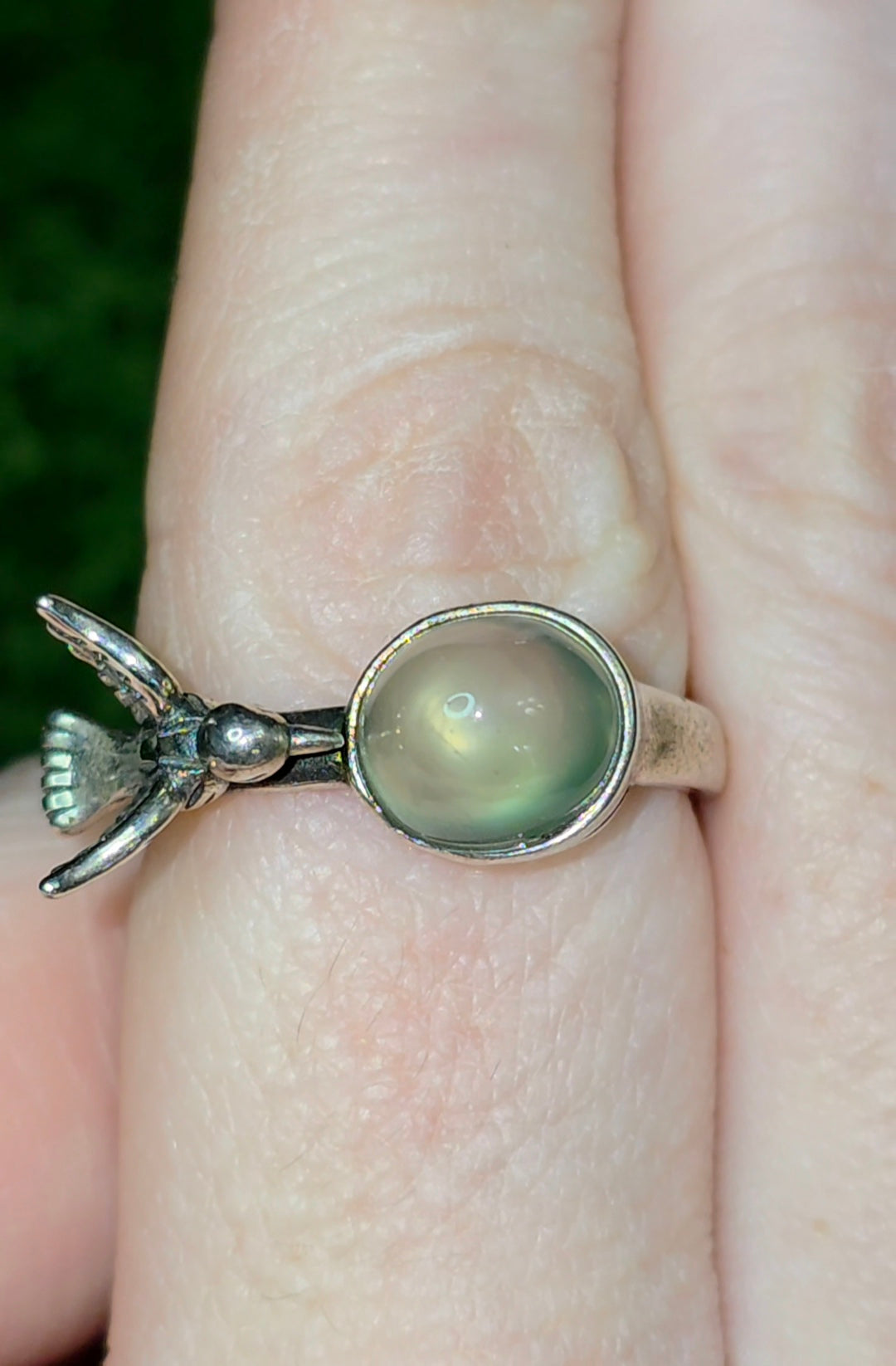 Prehnite Birdbath Ring