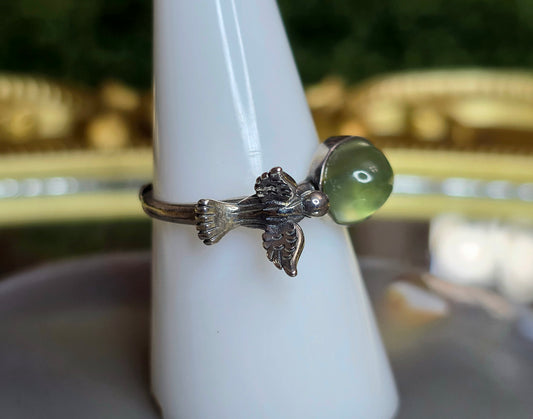Prehnite Birdbath Ring
