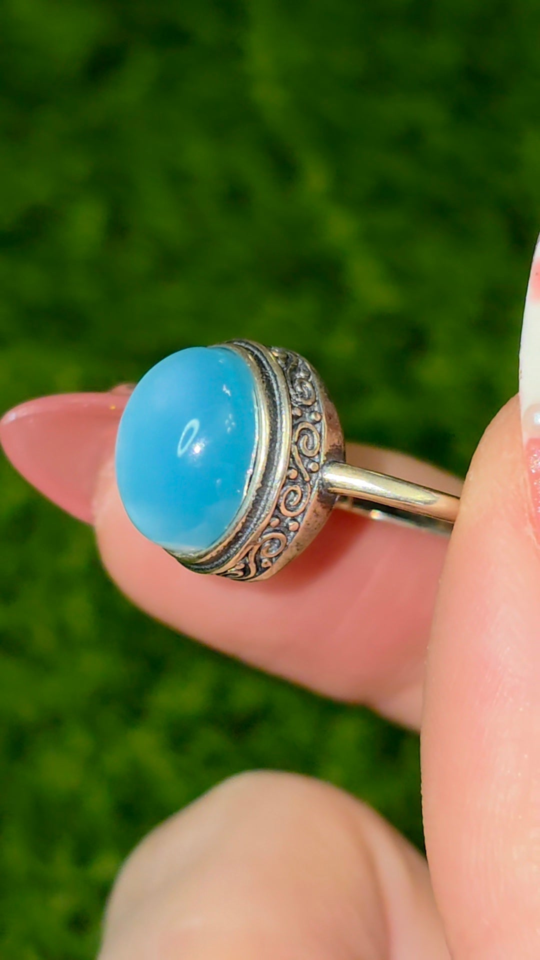 Larimar Oval Ring C