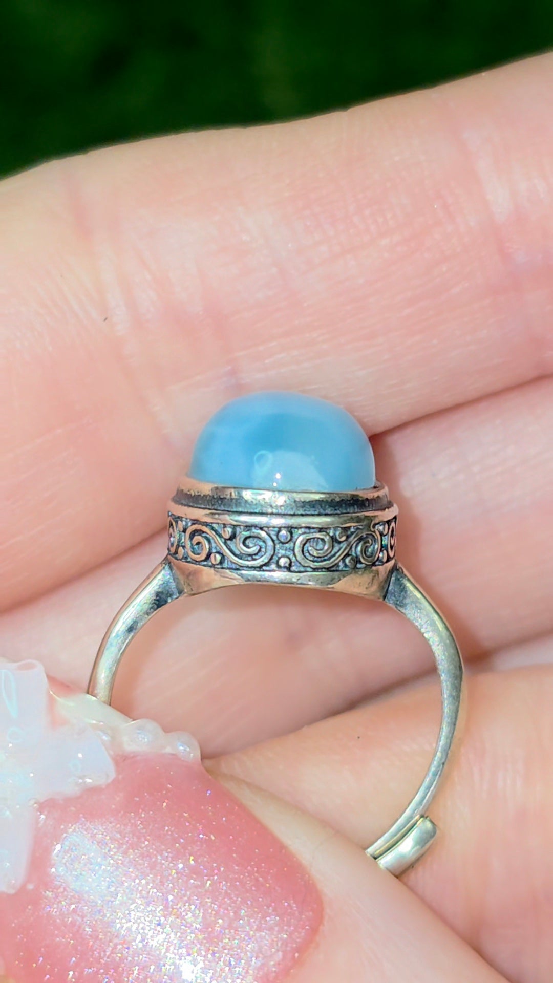 Larimar Oval Ring C