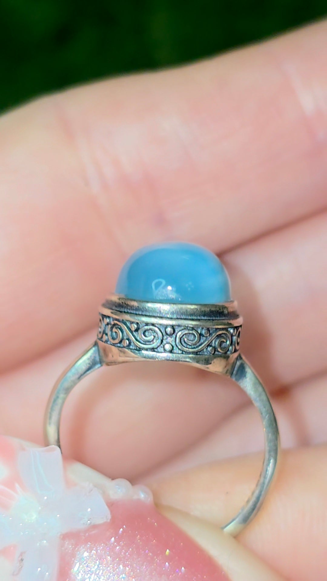 Larimar Oval Ring C