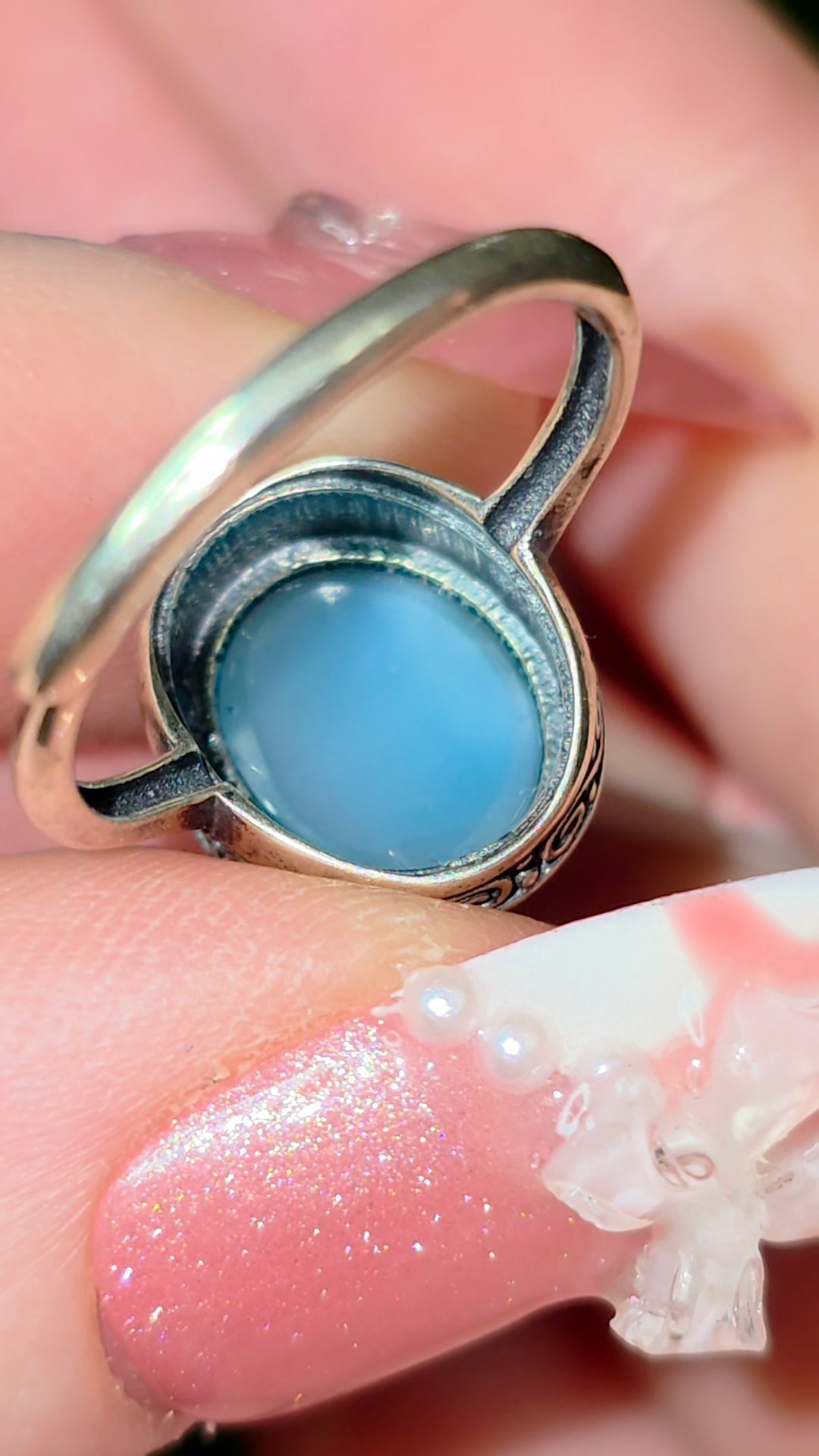 Larimar Oval Ring C