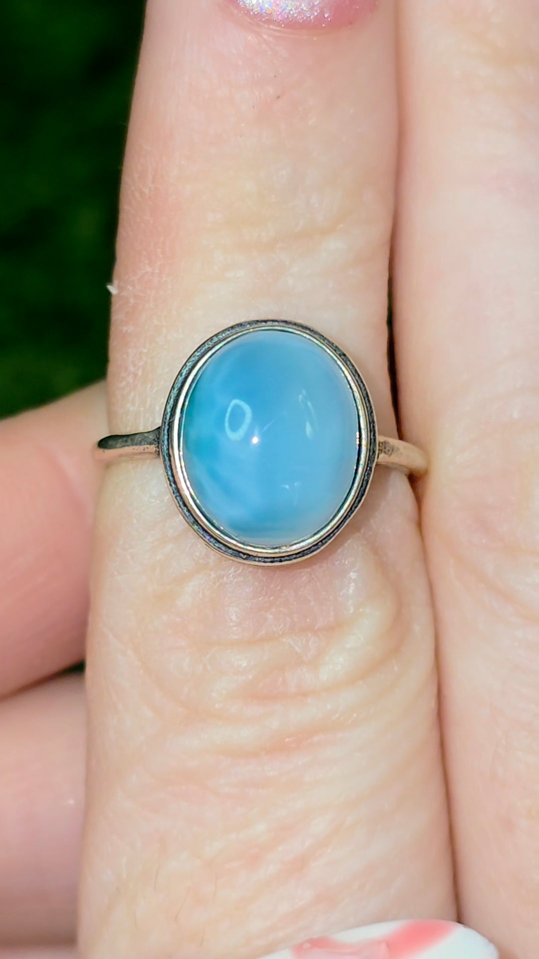 Larimar Oval Ring C