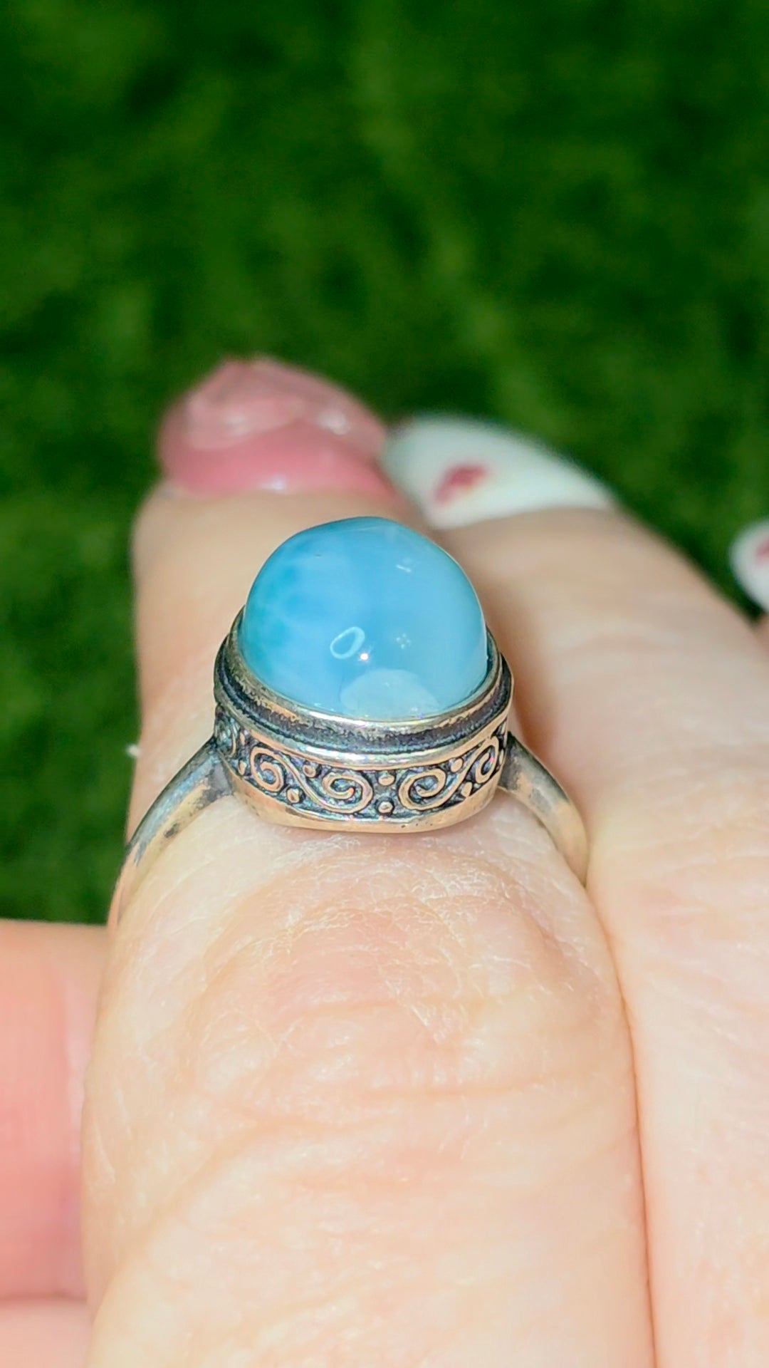 Larimar Oval Ring C