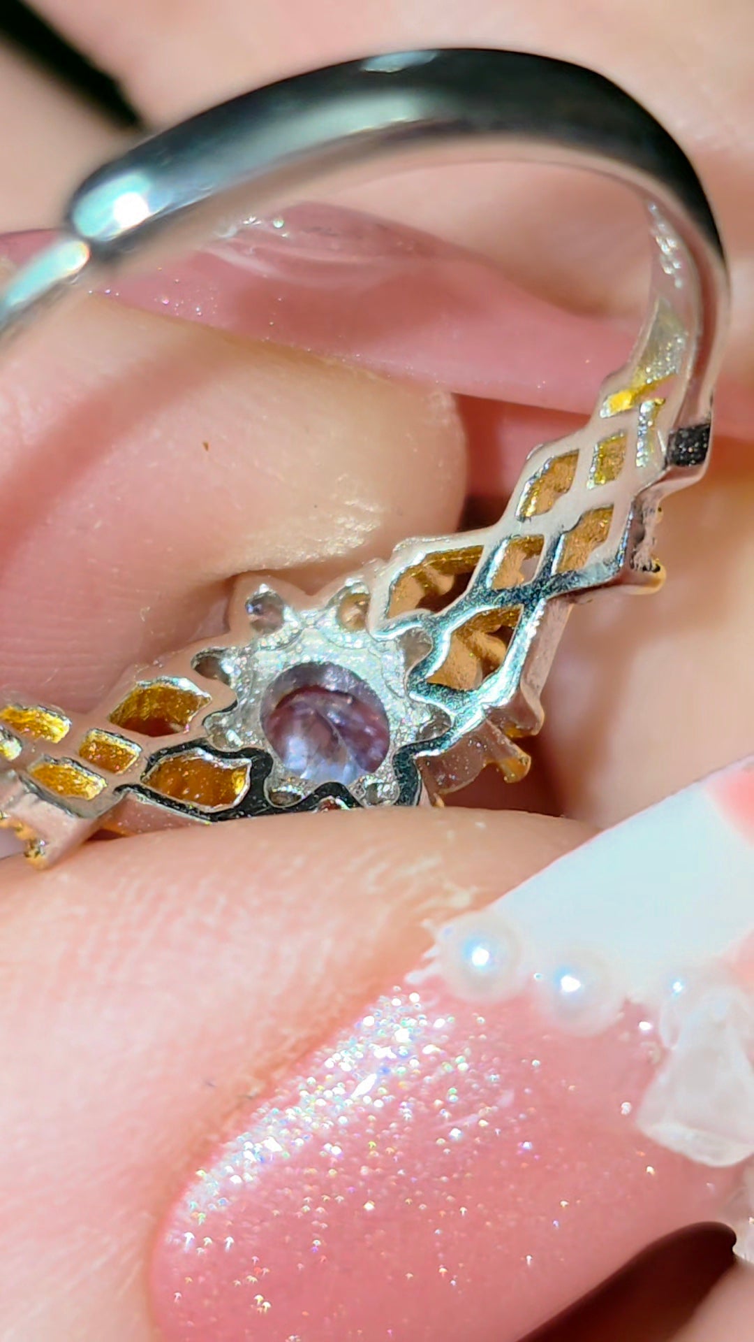Tanzanite Golden Ring A