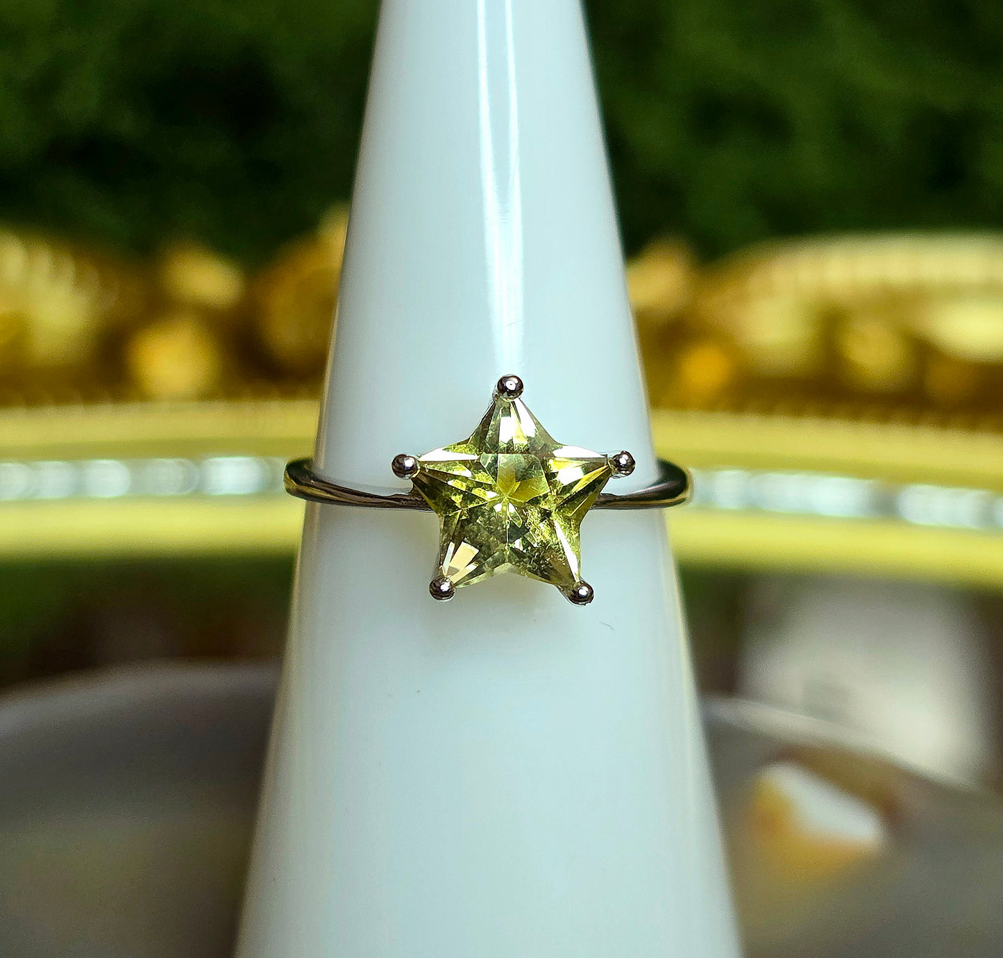 Citrine Star Ring