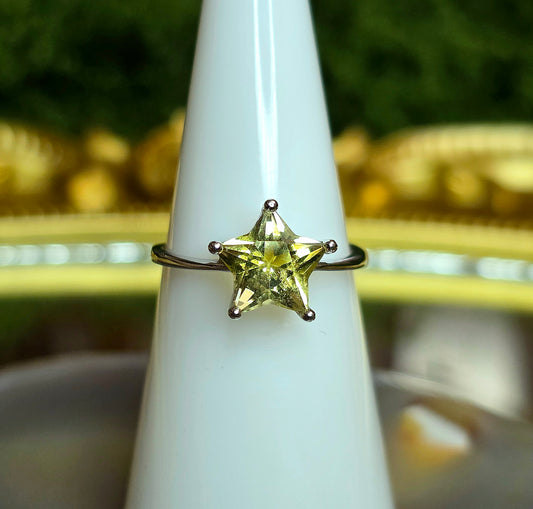 Citrine Star Ring