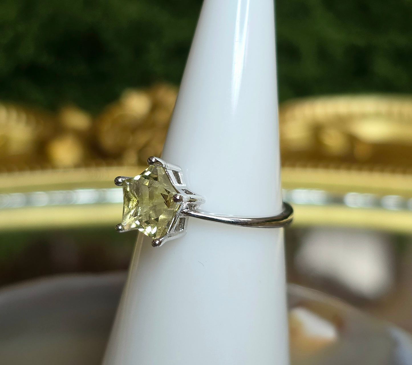 Citrine Star Ring