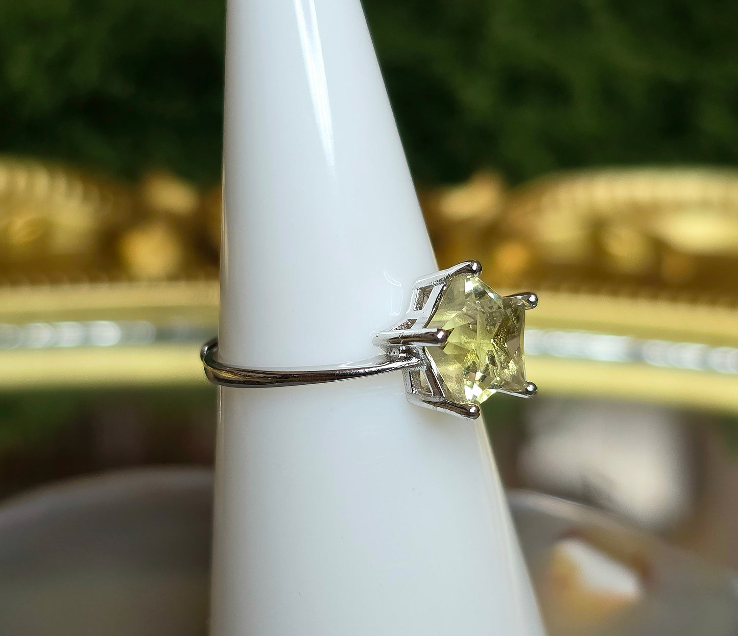 Citrine Star Ring