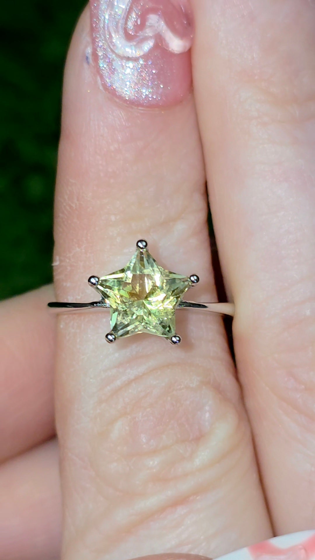 Citrine Star Ring