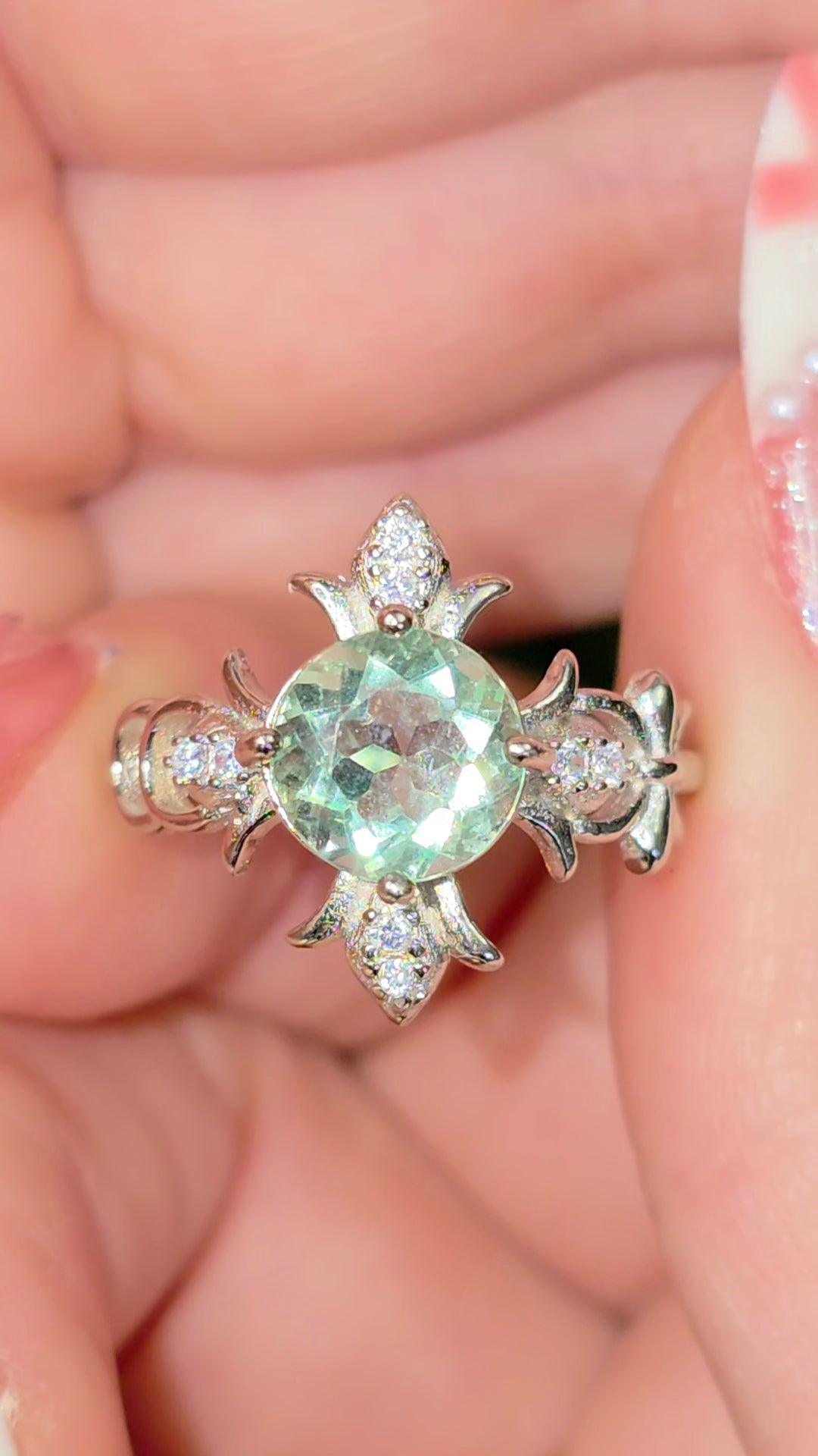 Green Fluorite Ring
