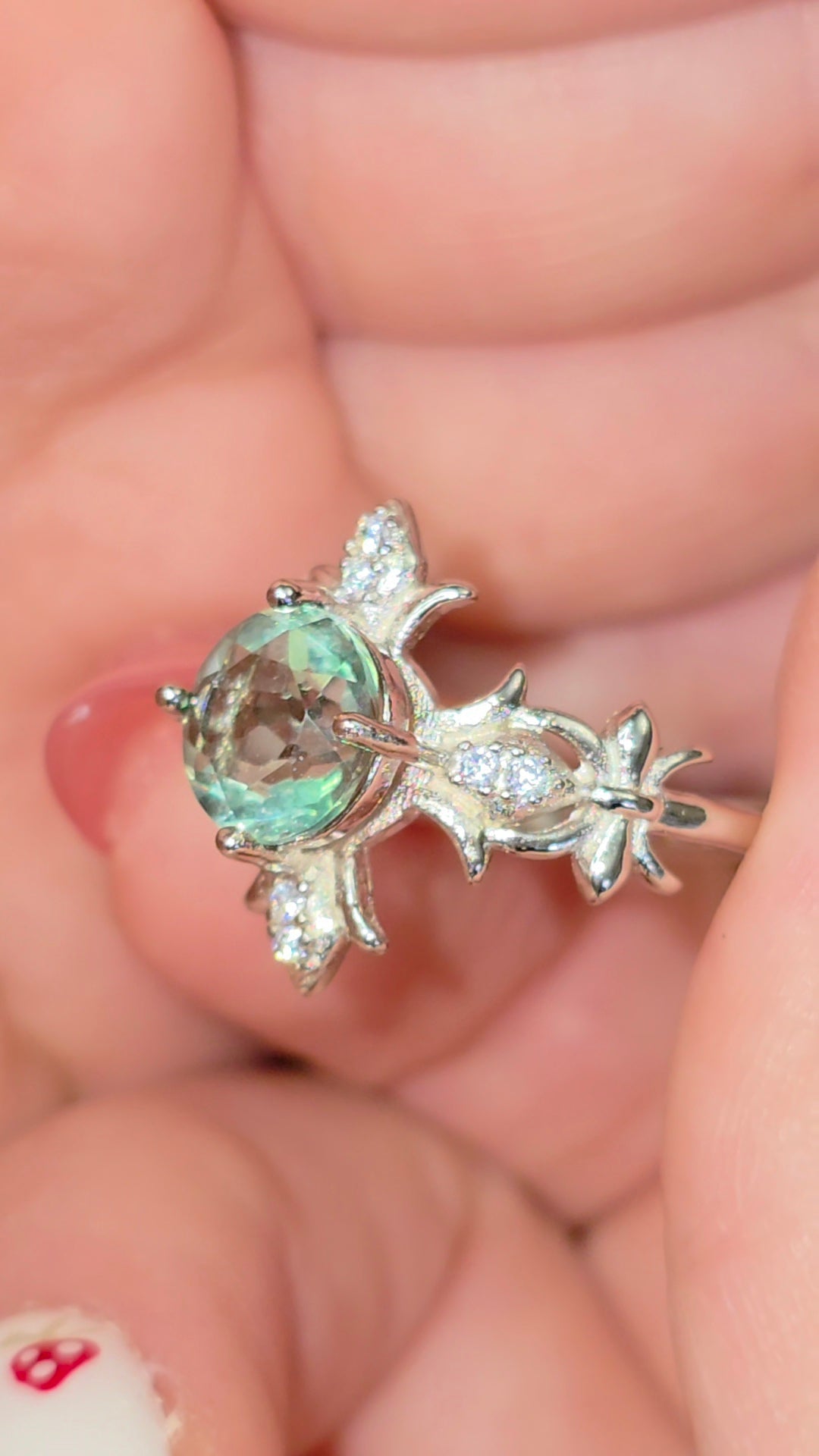 Green Fluorite Ring