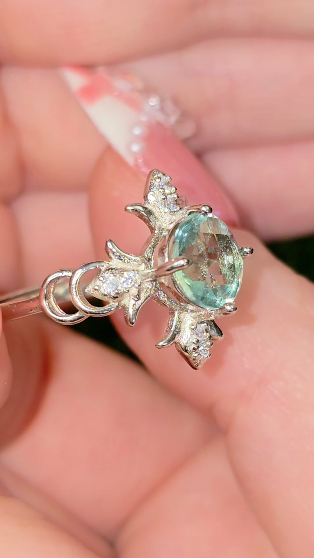 Green Fluorite Ring