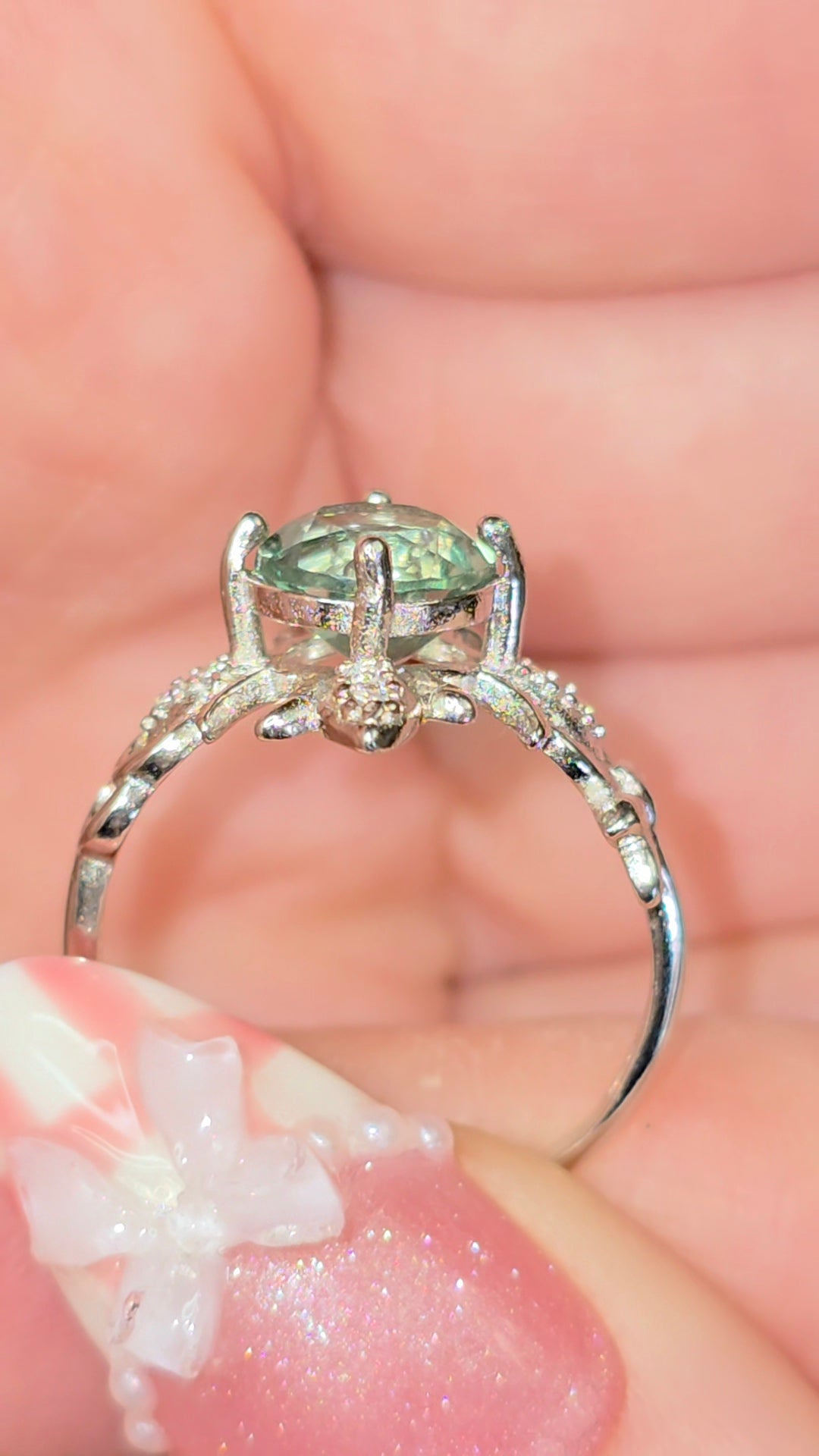 Green Fluorite Ring