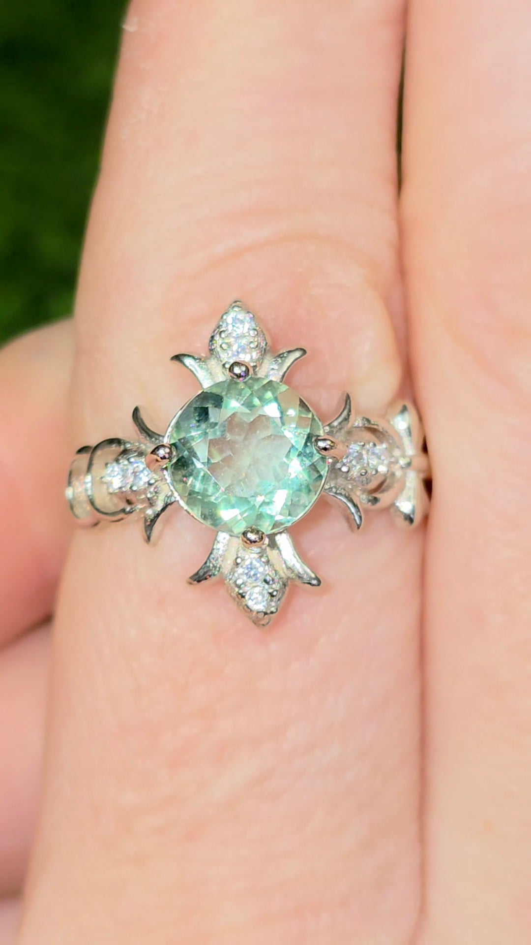 Green Fluorite Ring