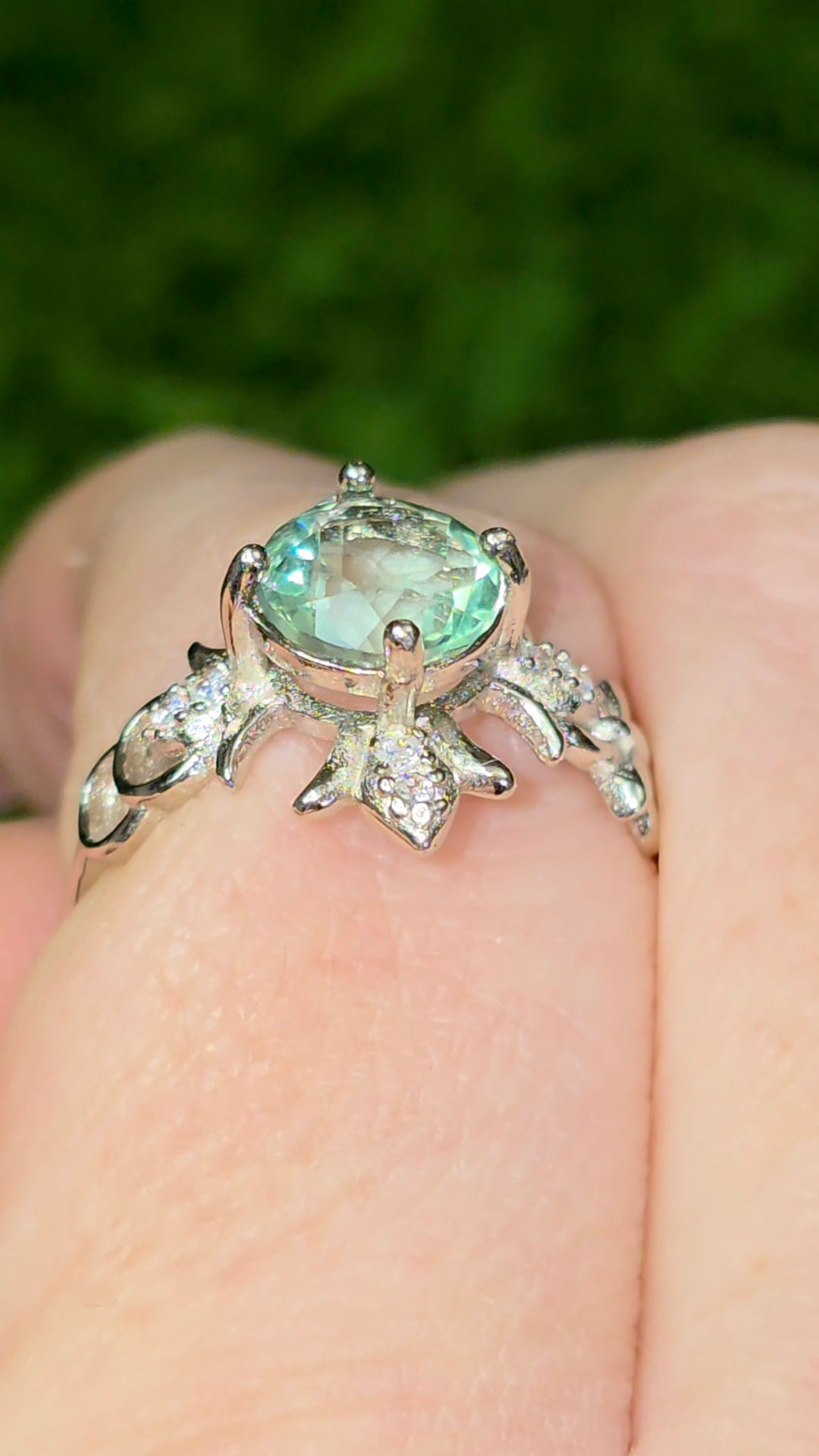 Green Fluorite Ring