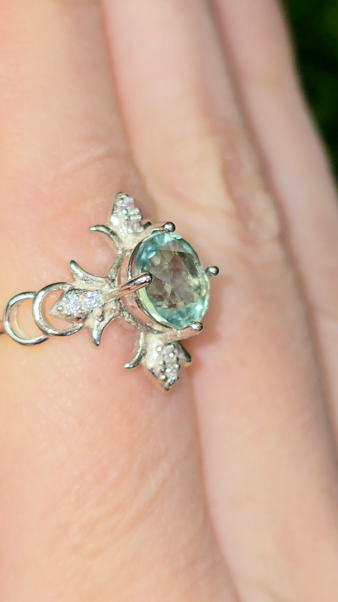 Green Fluorite Ring