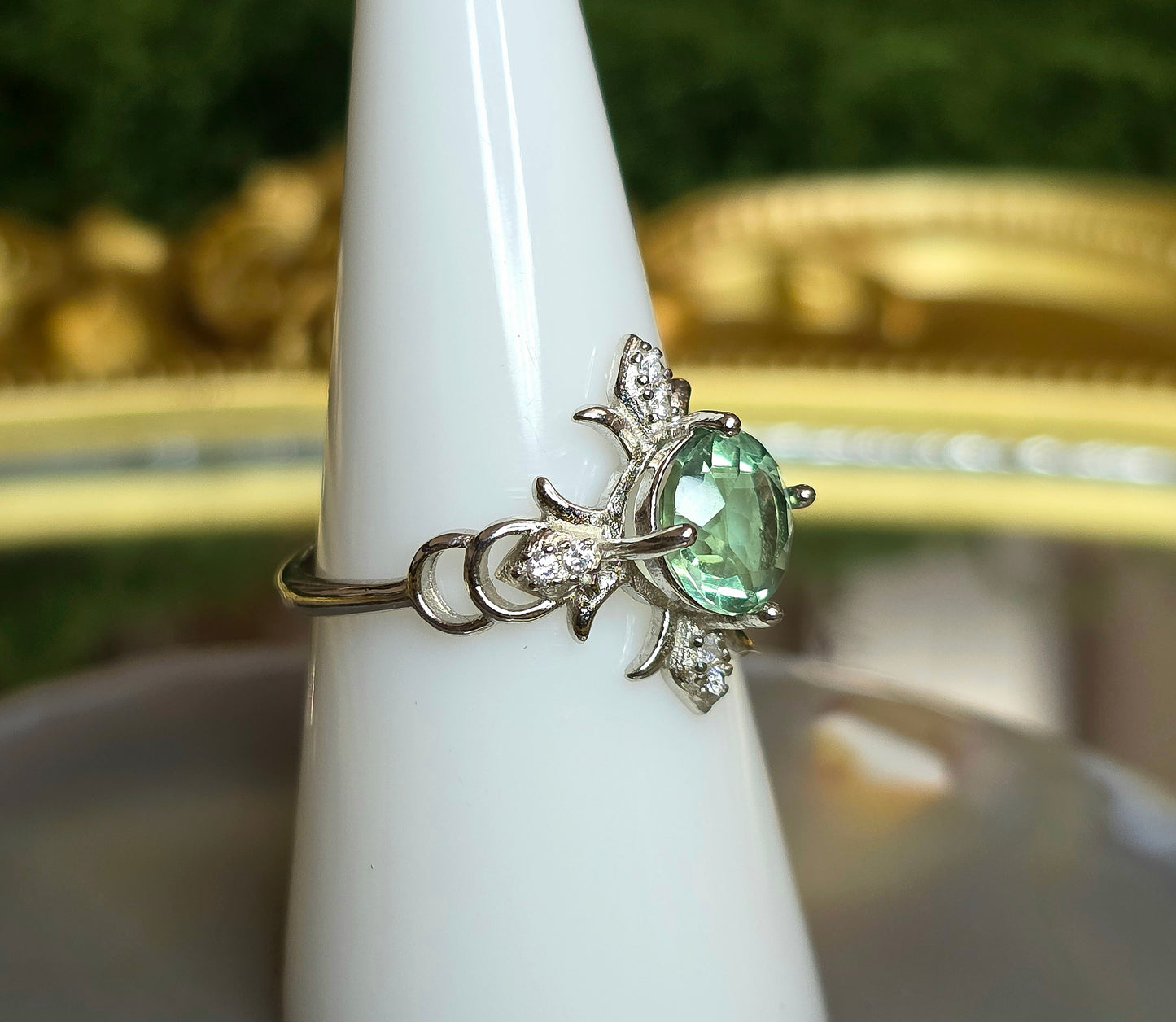 Green Fluorite Ring