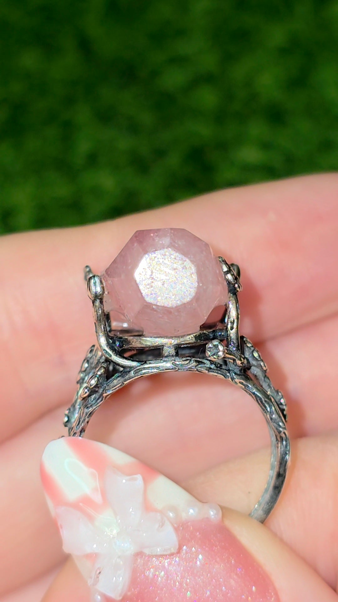 Pink Morganite Fantasy Ring A
